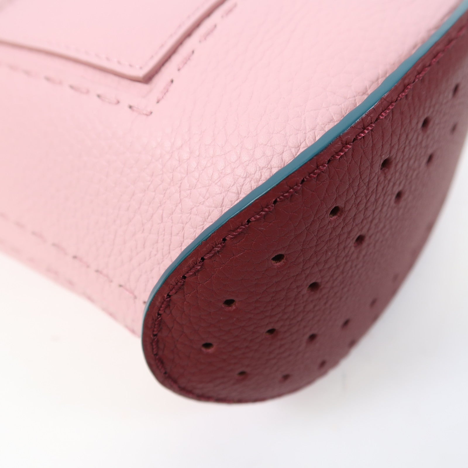 SELECTION 【激減優惠】Taurillon Soft Pin Mini Bucket銀扣手挽袋粉紅色/綠色