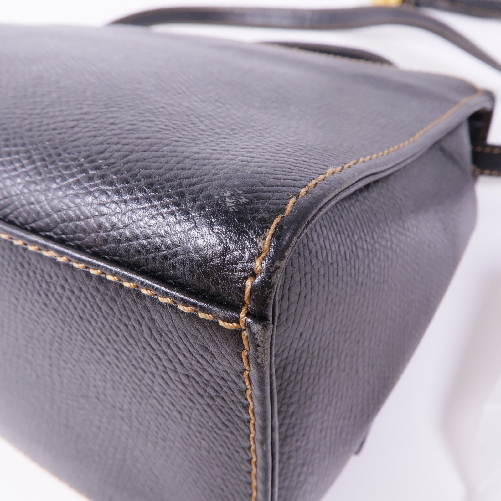 LOEWE 牛皮皮革2way Shoulder Bag金扣手挽肩背兩用袋