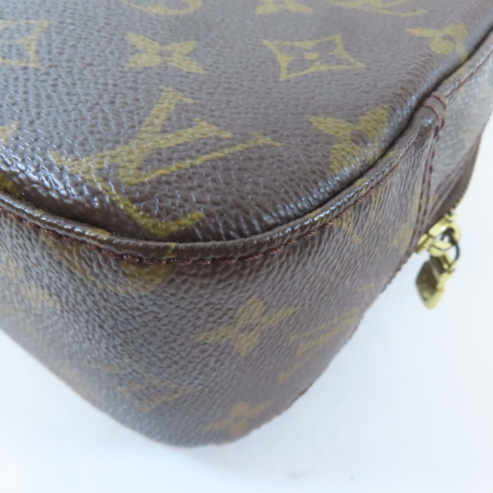 LOUIS VUITTON Monogram Spontini金扣手挽肩背兩用袋啡色