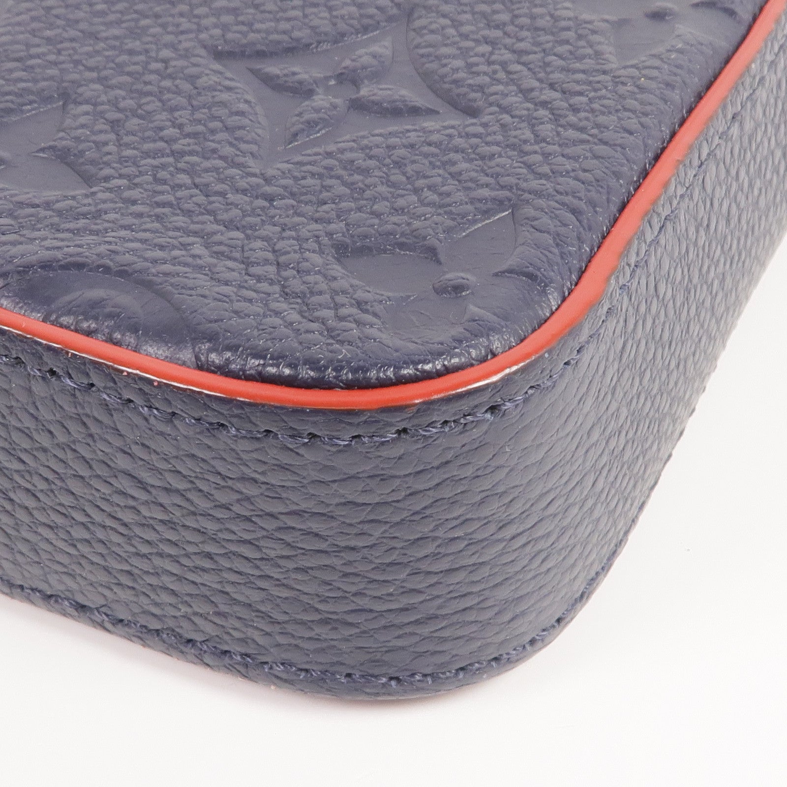 LOUIS VUITTON Monogram Empreinte Felicie Pochette金扣鏈帶肩背袋