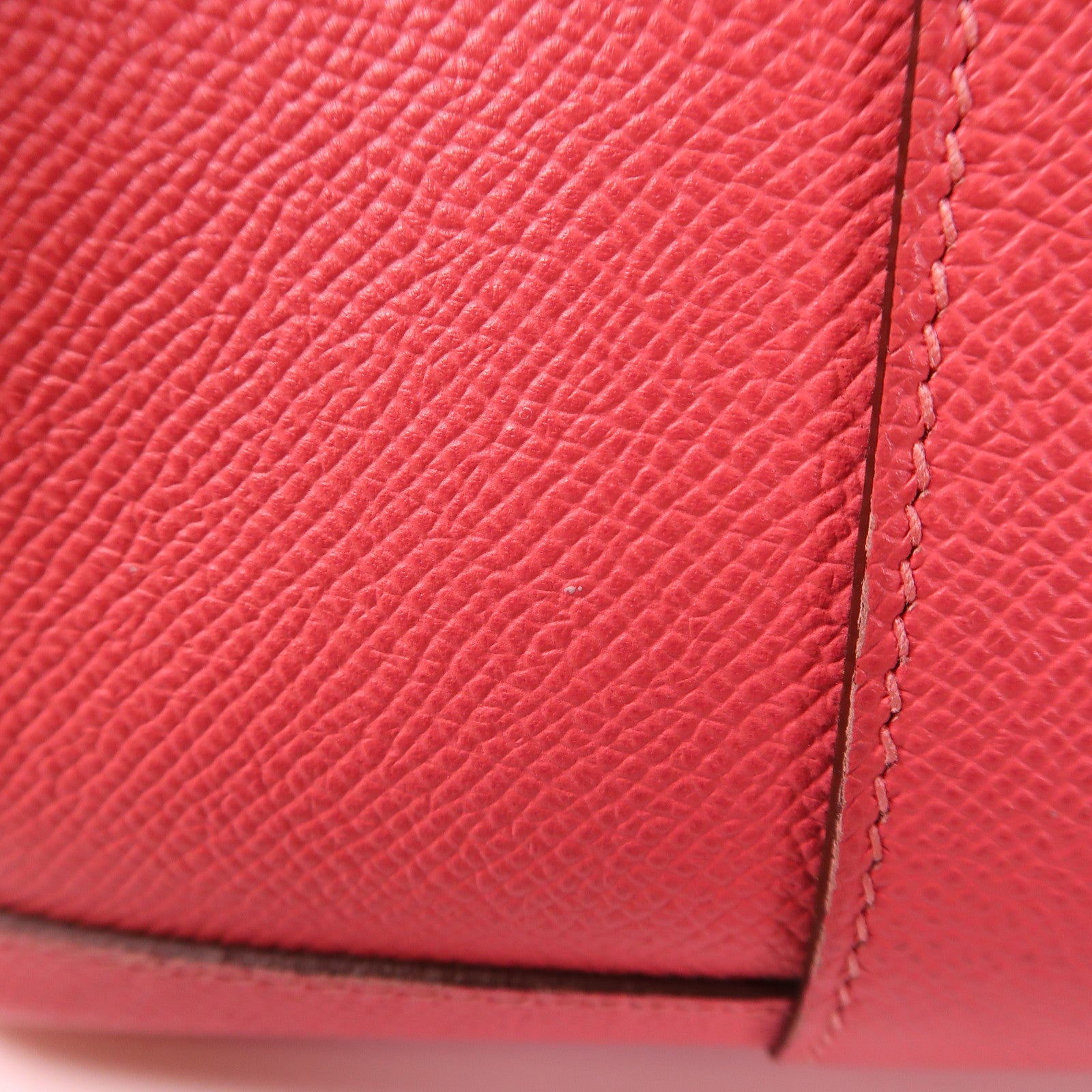 HERMES Epsom皮革Garden Party TPM銀扣手挽袋8W Rose Azalee