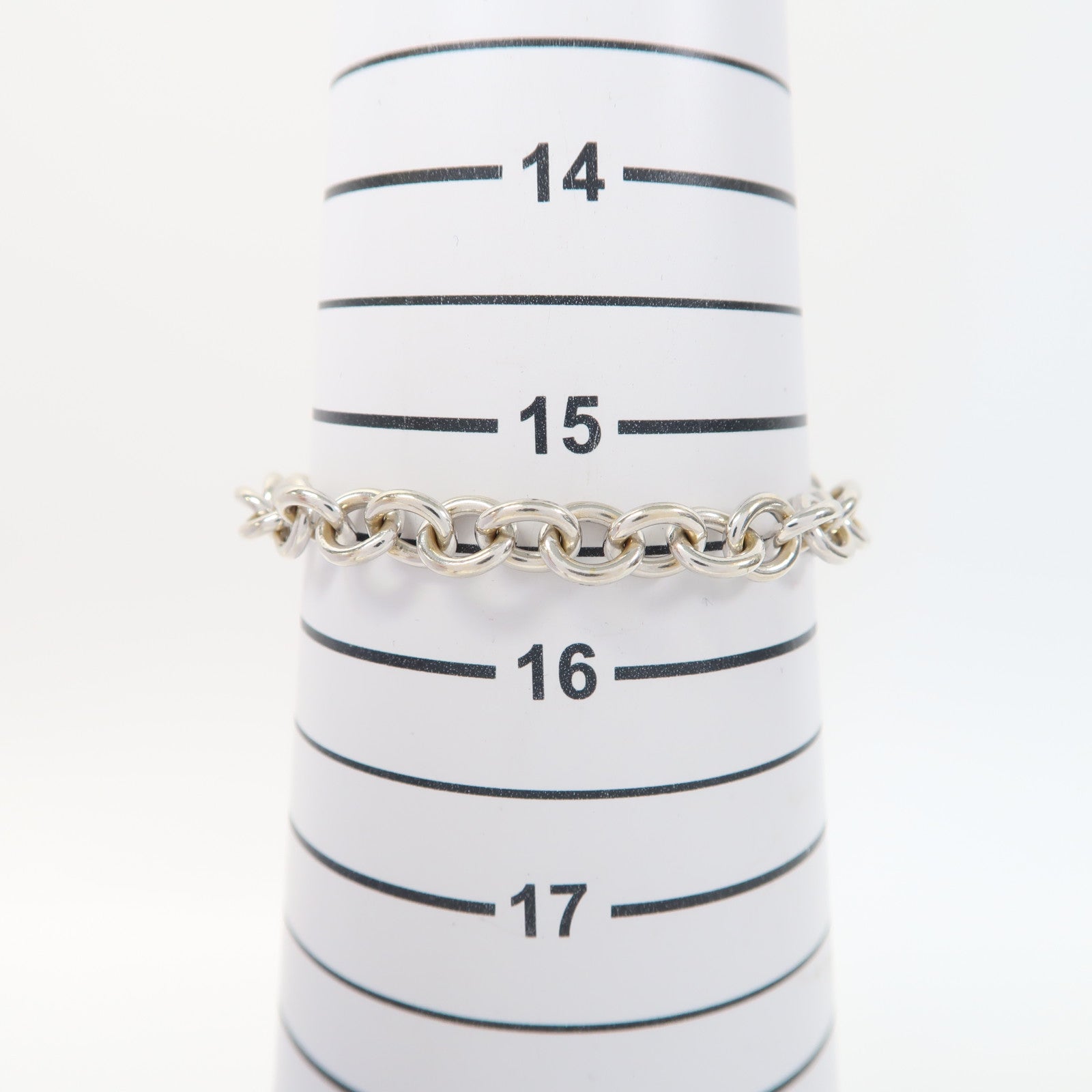 TIFFANY＆CO 18K白金Please Return To Bracelet Diamond手鏈