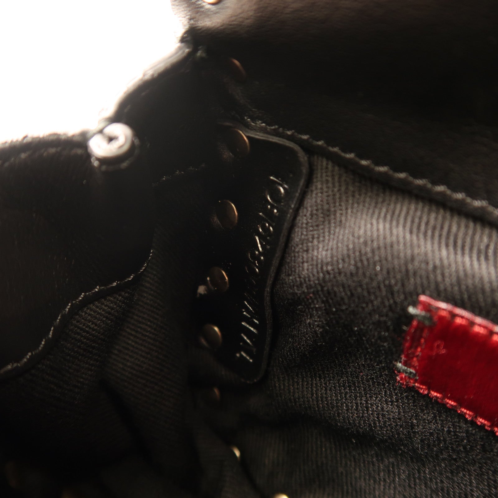 Valentino GHW Waist Bag Calfskin Leather Black