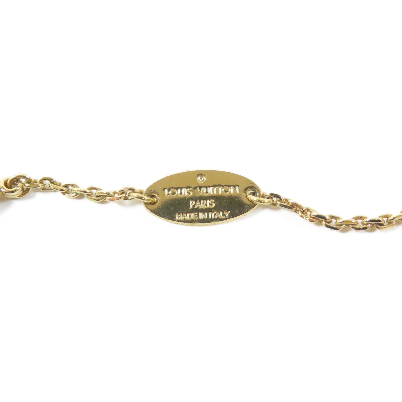 LOUIS VUITTON 金屬Collier Coeur Necklace項鍊#48cm