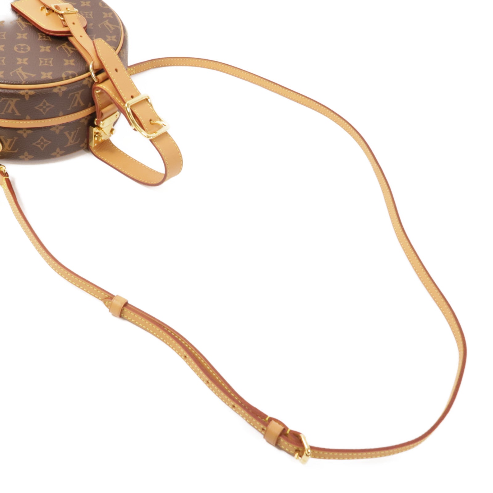 LOUIS VUITTON LV GHW Petite Boite Chapeau 2 Way Bag M43514 Monogram Brown