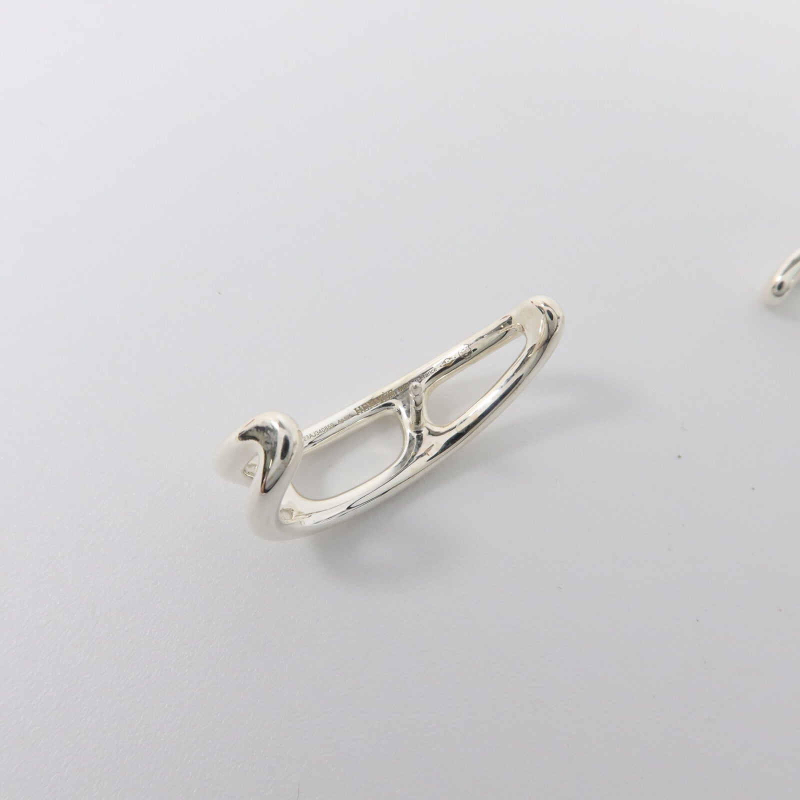 HERMES 純銀Chaine D'Ancre Punk Earrings耳環