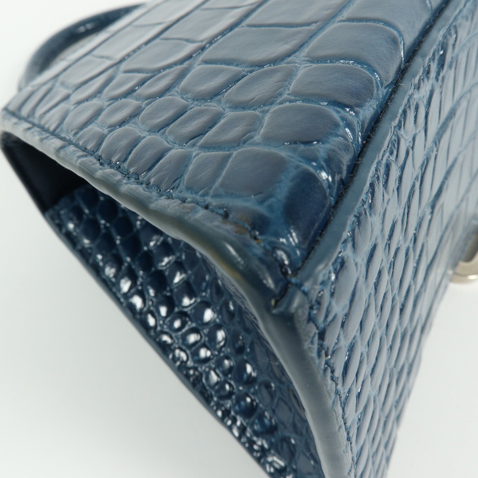 BALENCIAGA 壓花皮革Hourglass Small手挽肩背兩用袋