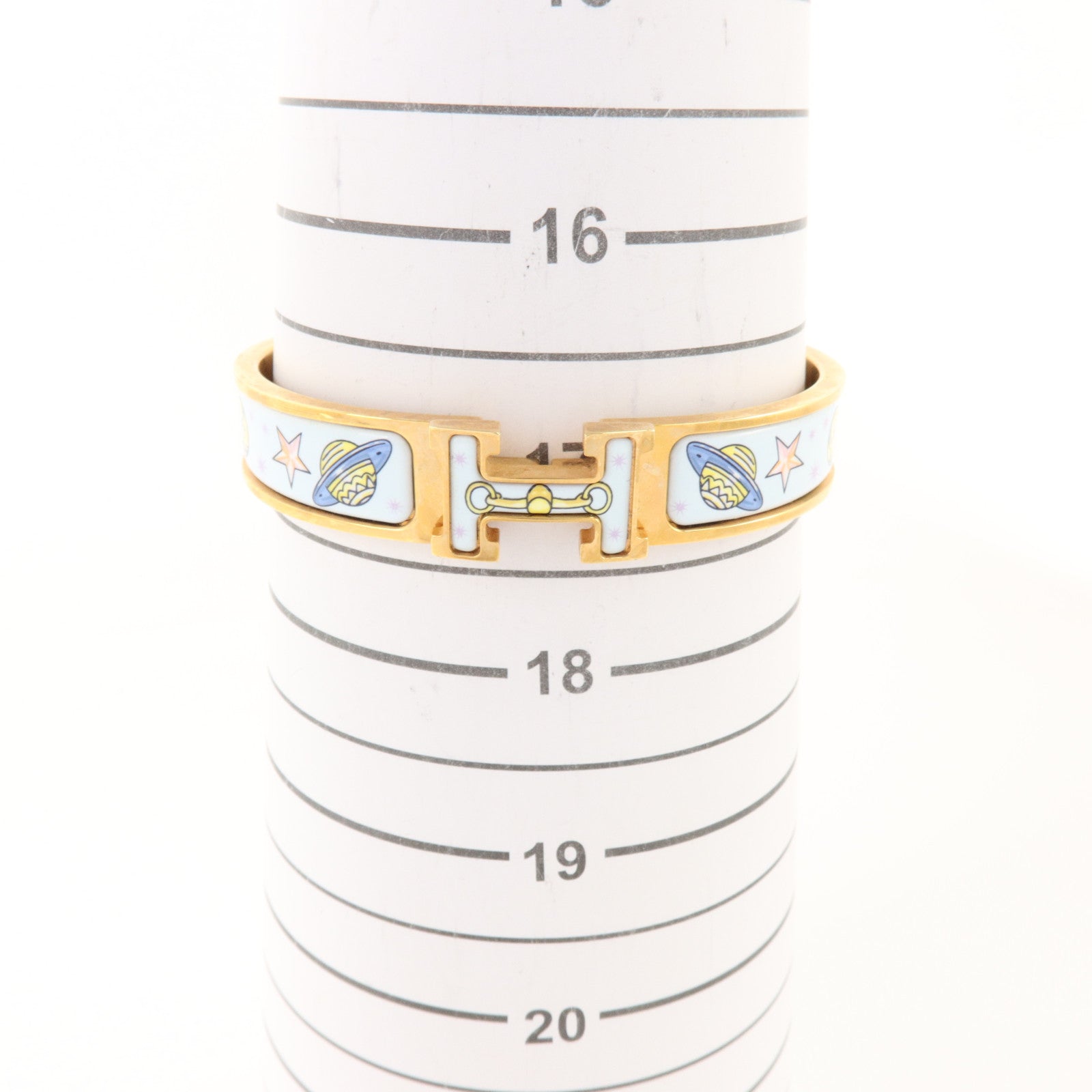 HERMES 金屬/琺瑯Clic H Bracelet金扣手鏈