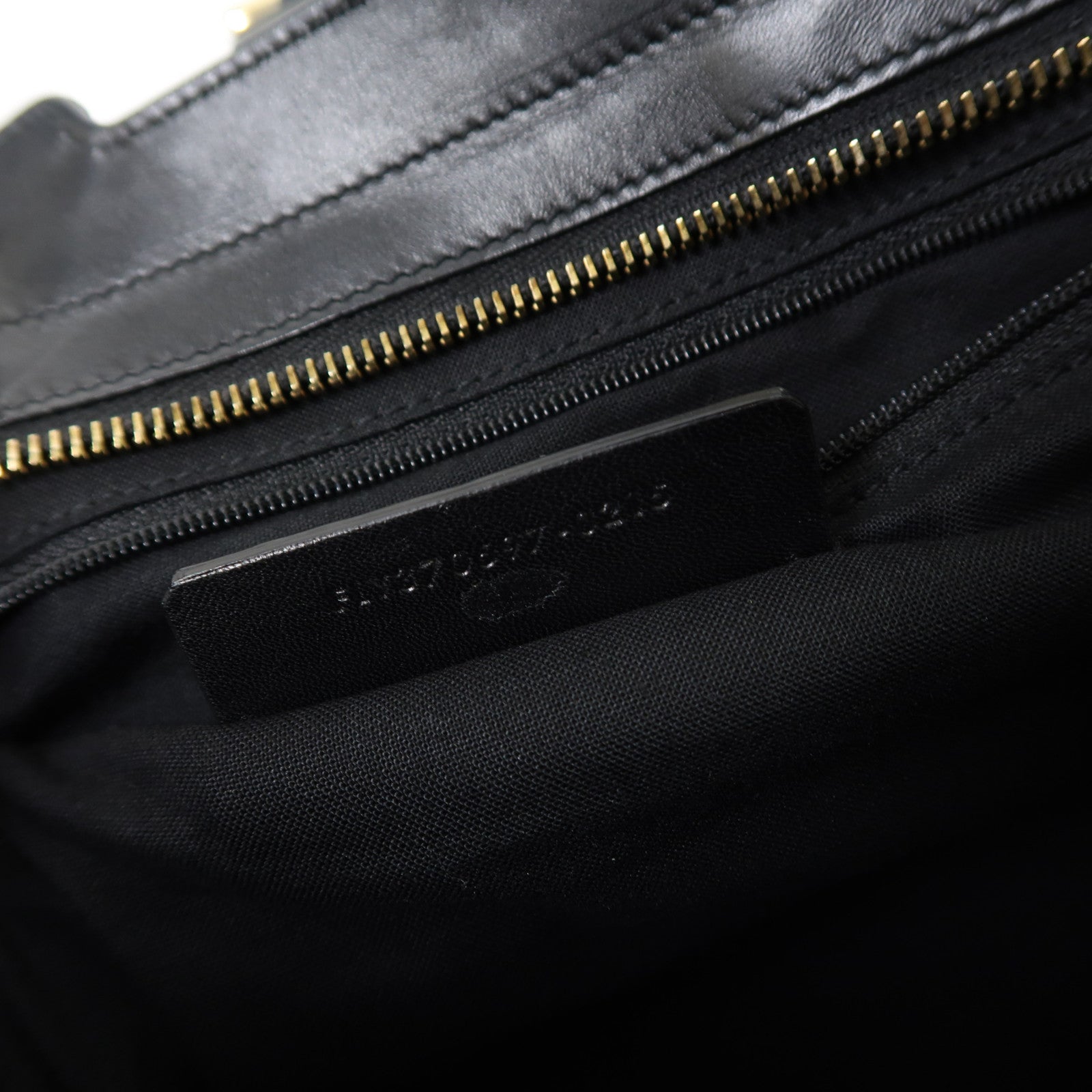 YVES SAINT LAURENT 【激減優惠】牛皮皮革2 Way Shoulder金扣手挽肩背兩用袋黑色