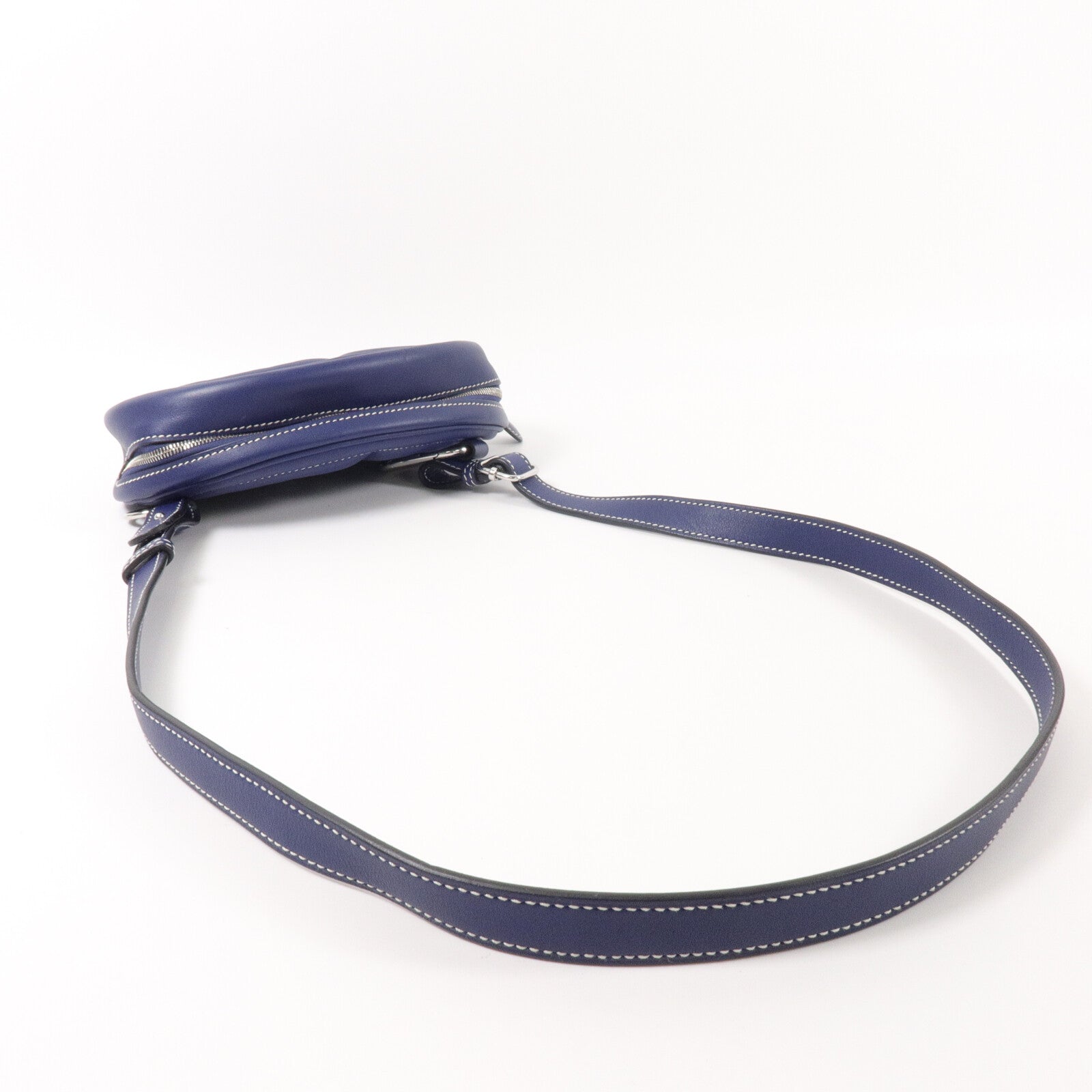 HERMES Swift皮革In The Loop Belt Bag腰包Bleu Nuit/Anemone