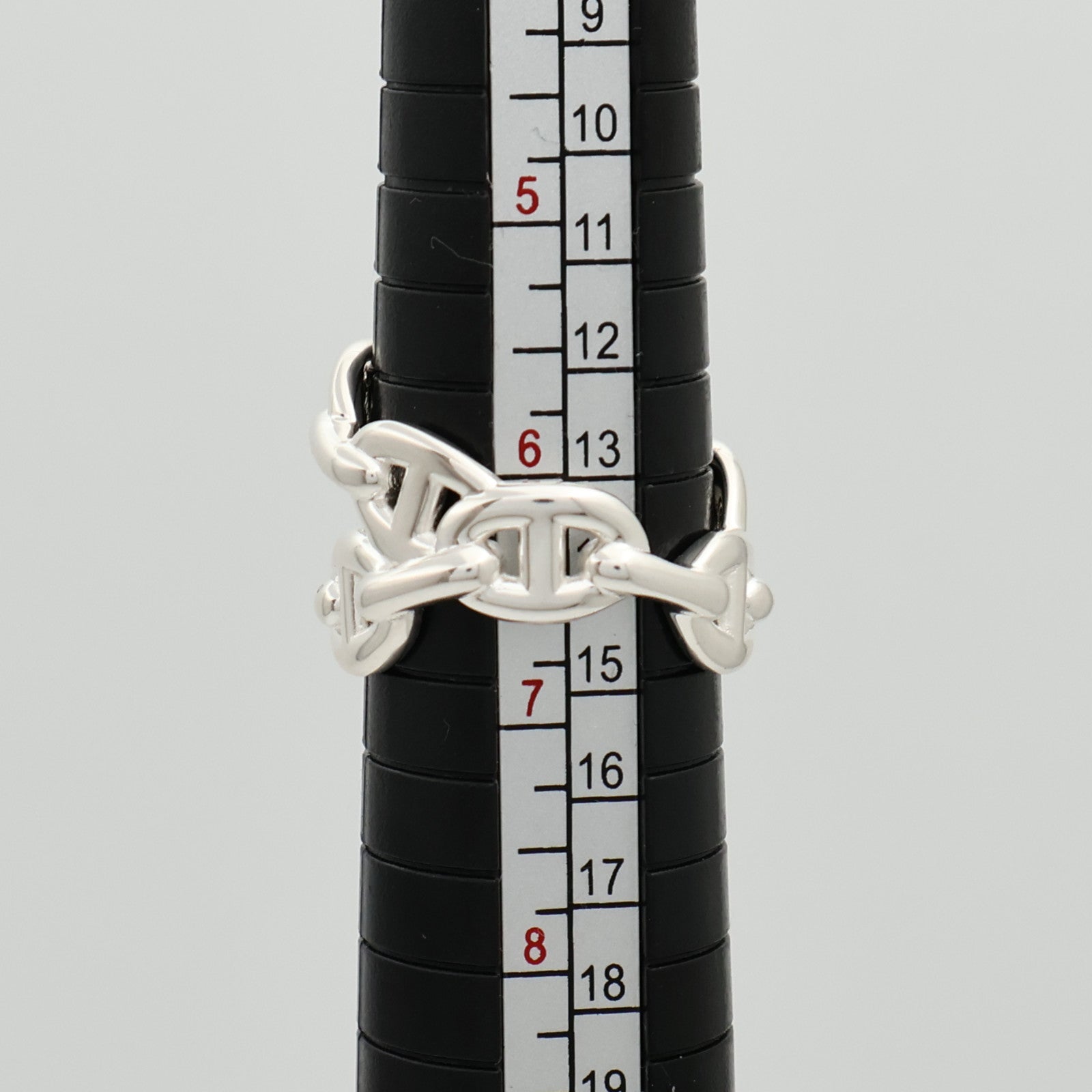 HERMES 925純銀Chaine d'ancre Enchainee Ring戒指