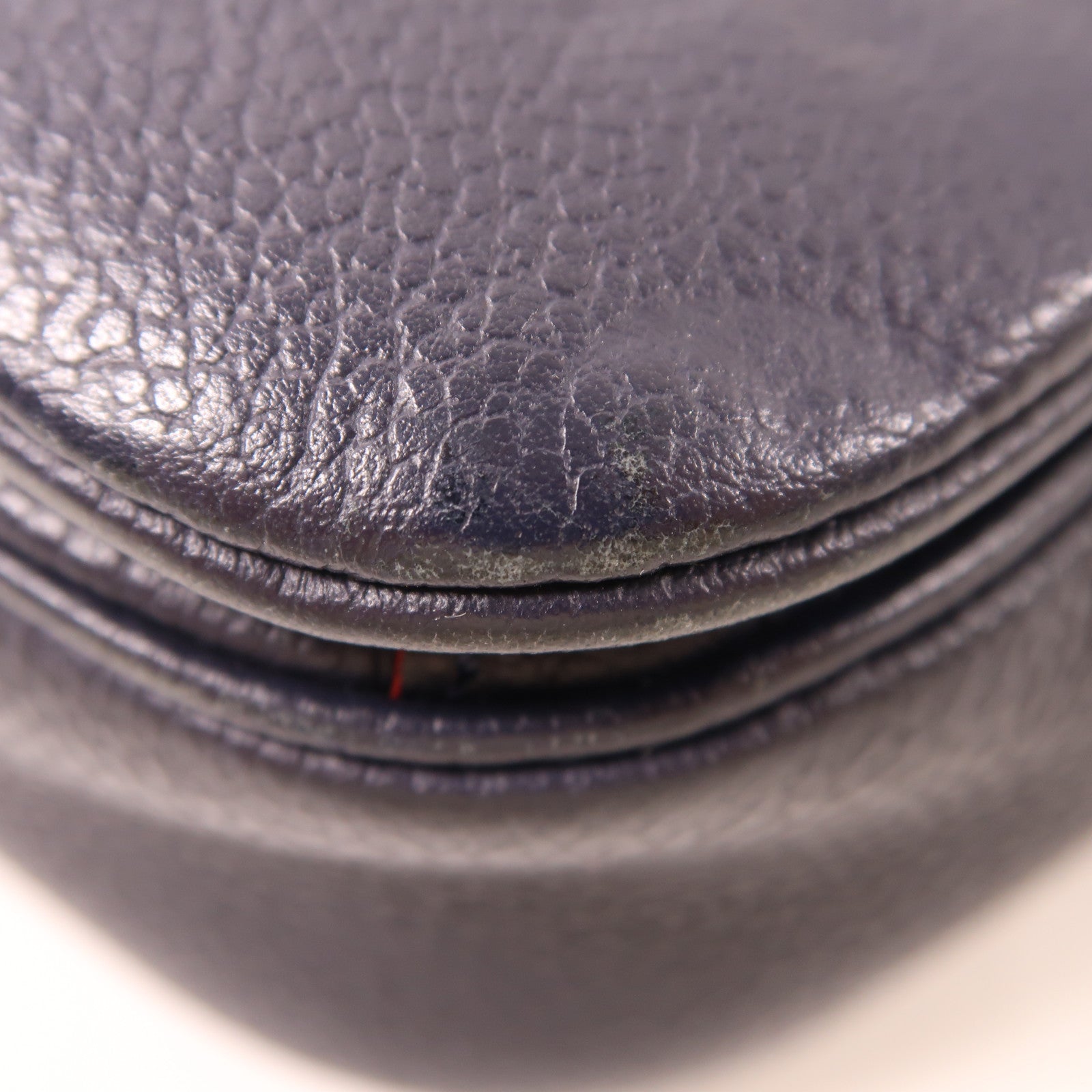 LOUIS VUITTON Monogram Empreinte Pochette Metis金扣手挽肩背兩用袋深藍色