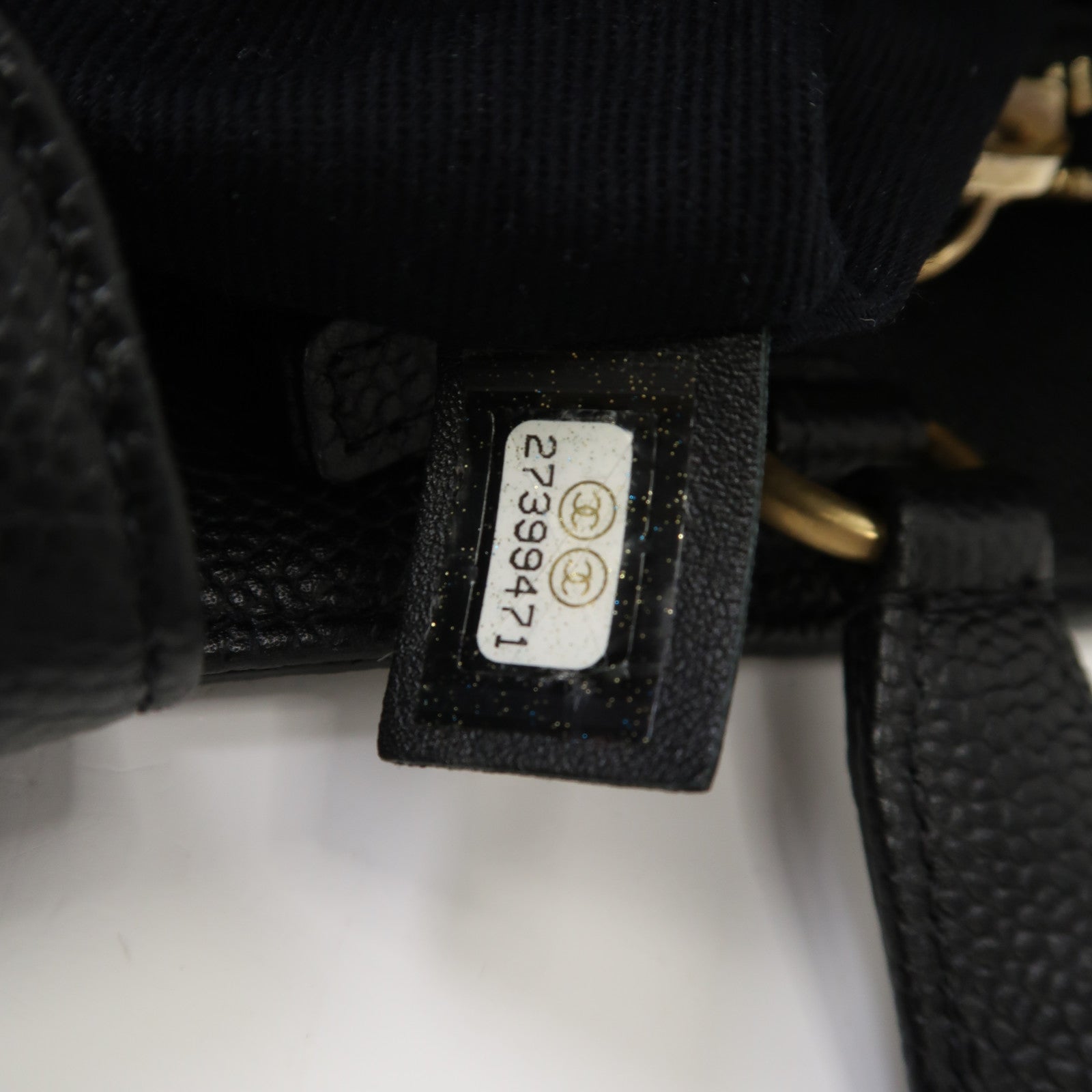 CHANEL 【激減優惠】菱格Caviar皮革Shoulder Tote金扣手挽肩背兩用袋黑色