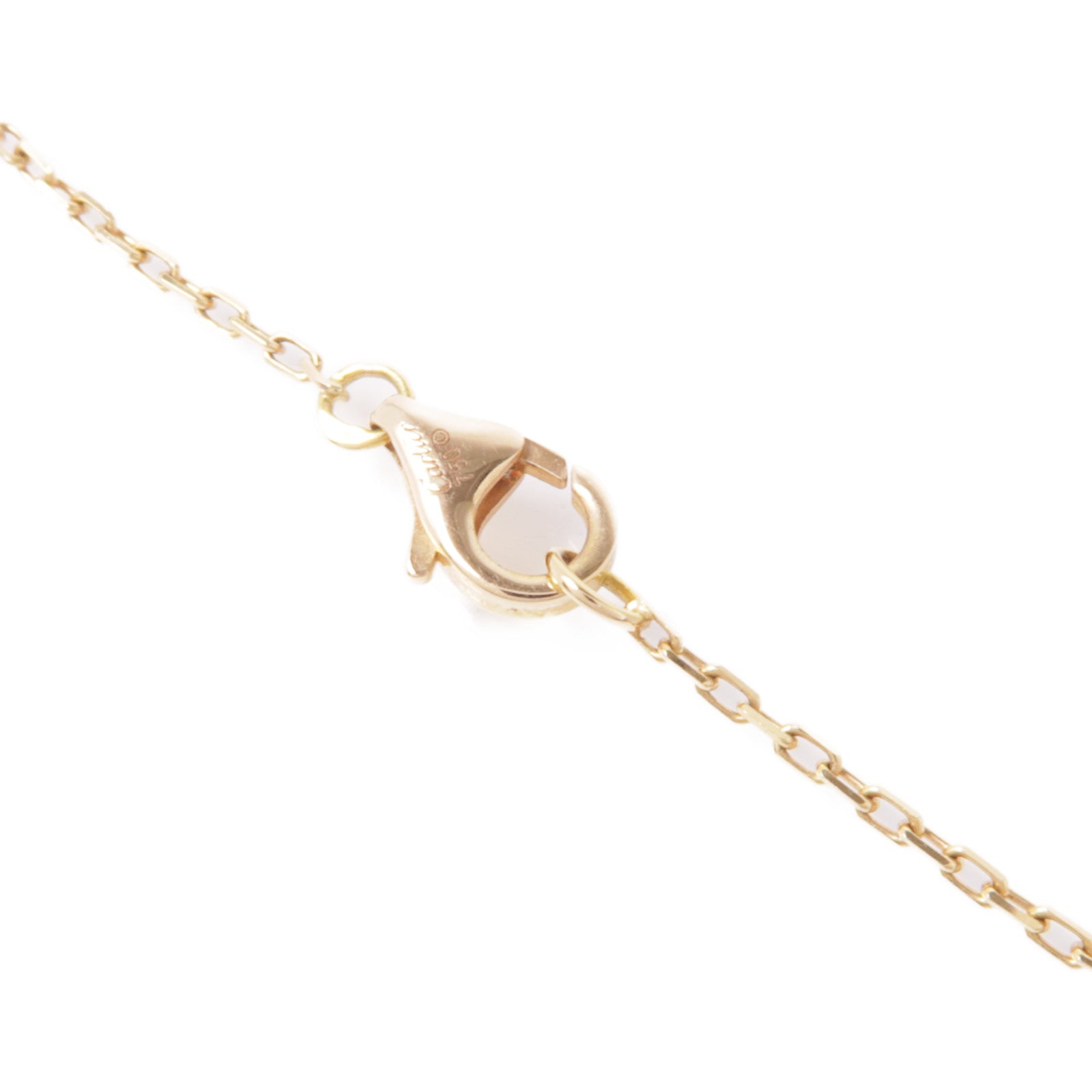 CARTIER 18K玫瑰金Double C De Cartier鑽石項鍊