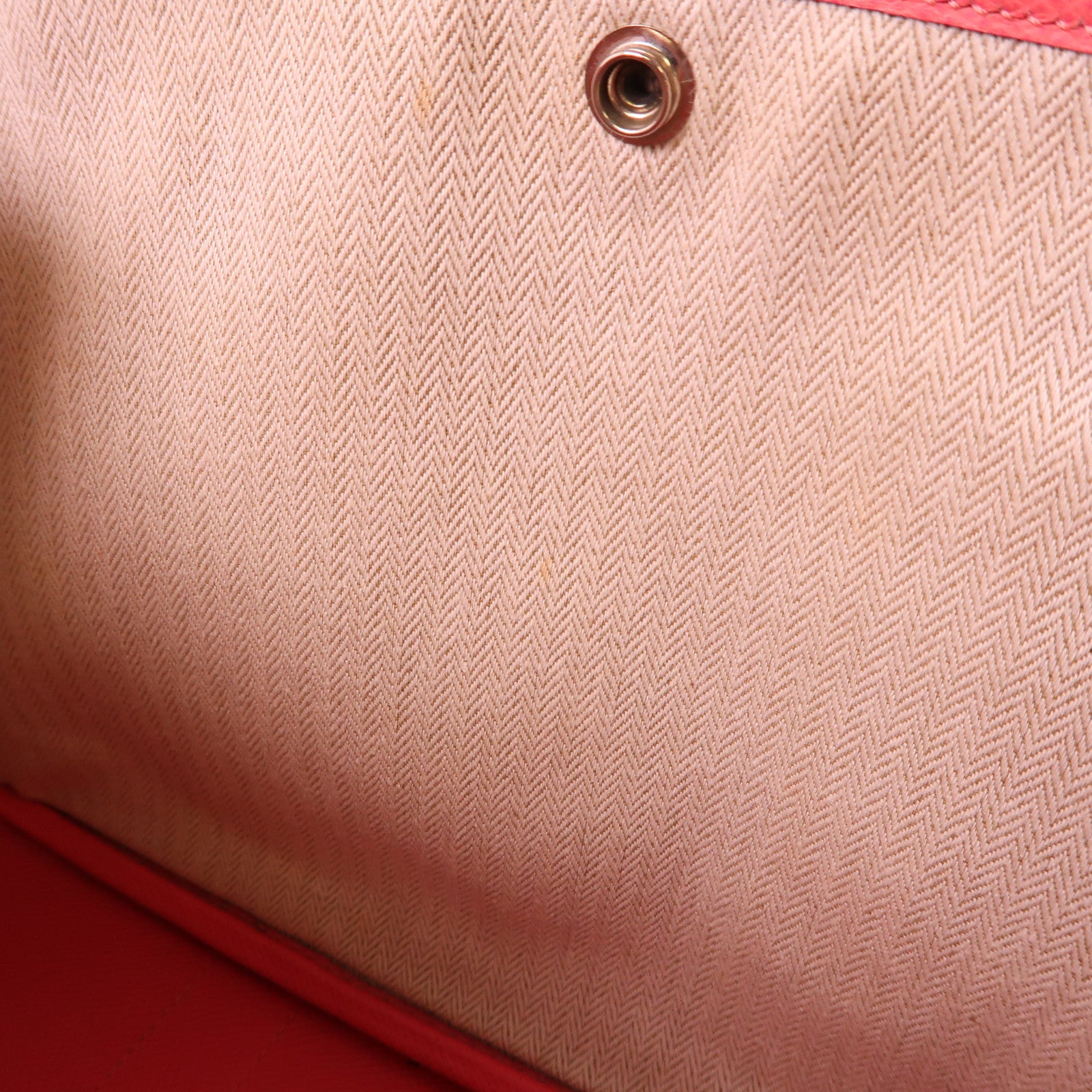 HERMES Epsom皮革Garden Party TPM銀扣手挽袋8W Rose Azalee