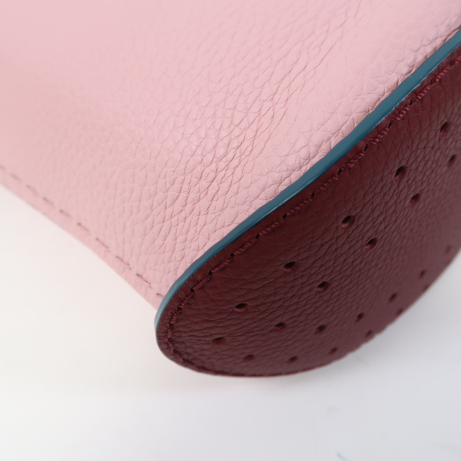 SELECTION 【激減優惠】Taurillon Soft Pin Mini Bucket銀扣手挽袋粉紅色/綠色