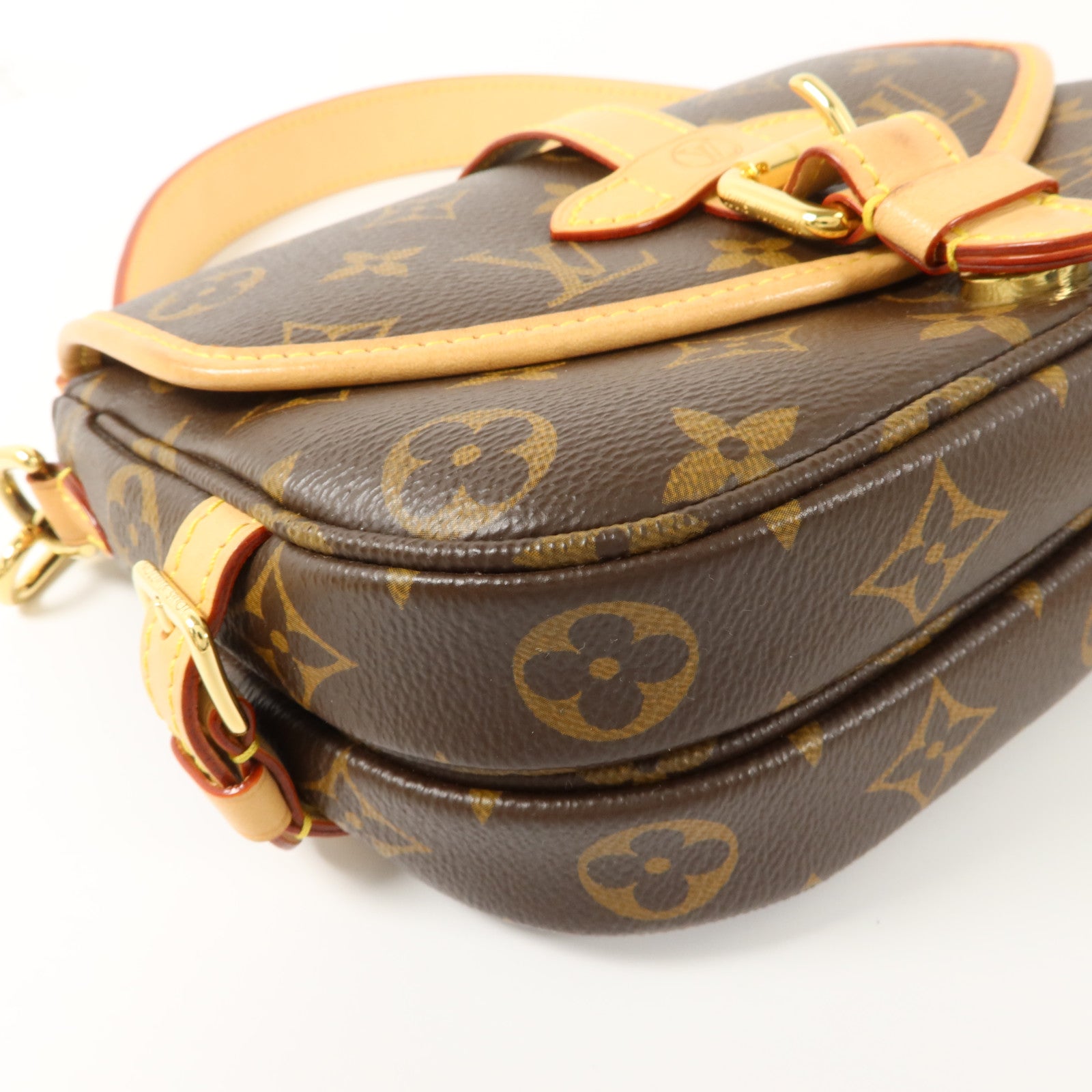 LOUIS VUITTON Monogram Saumur BB金扣手挽肩背兩用袋