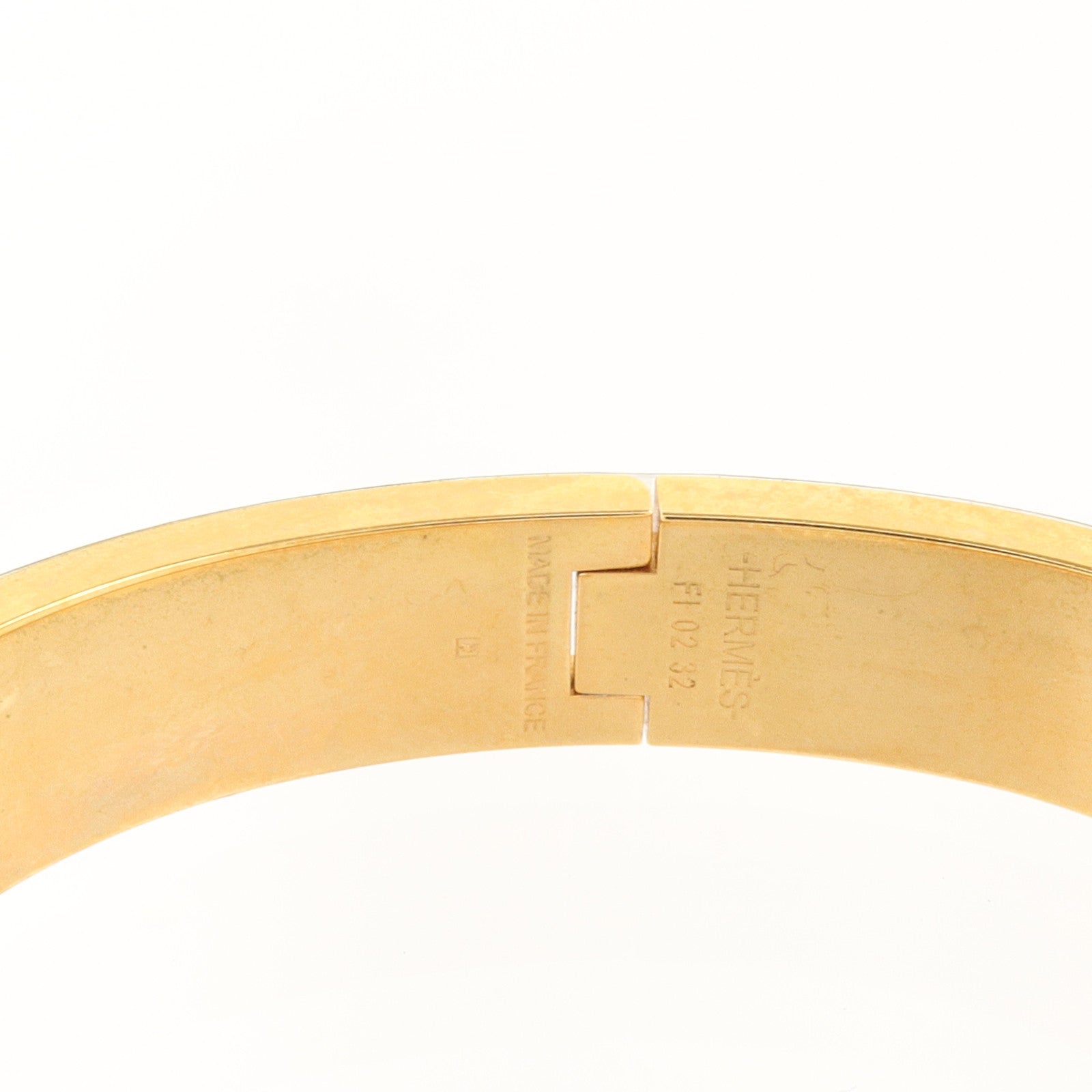 HERMES 金屬/琺瑯Clic H Bracelet金扣手鏈