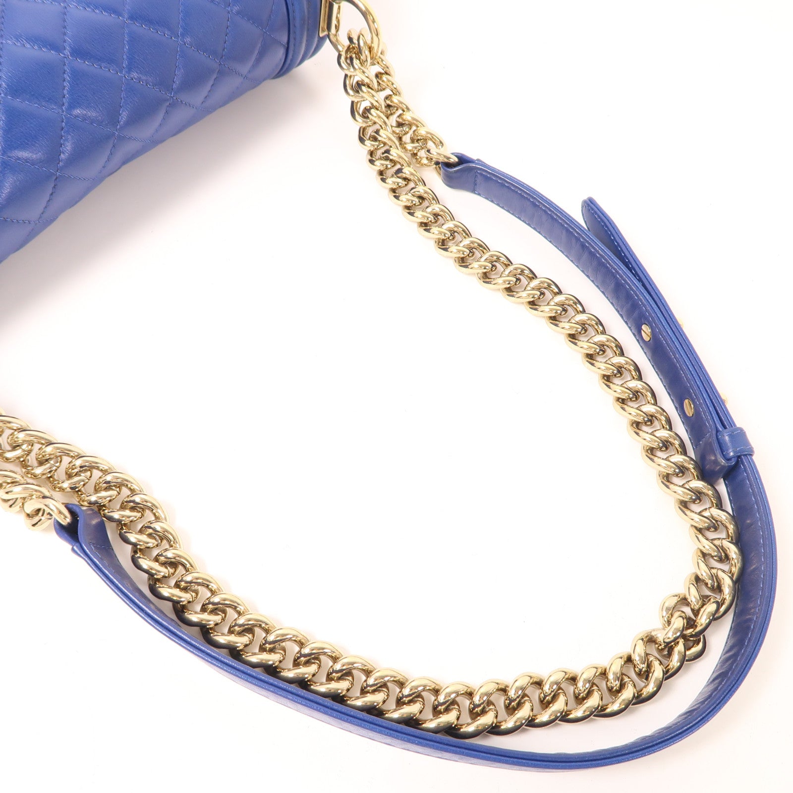 CHANEL 【激減優惠】牛皮皮革Boy 25金扣肩背袋