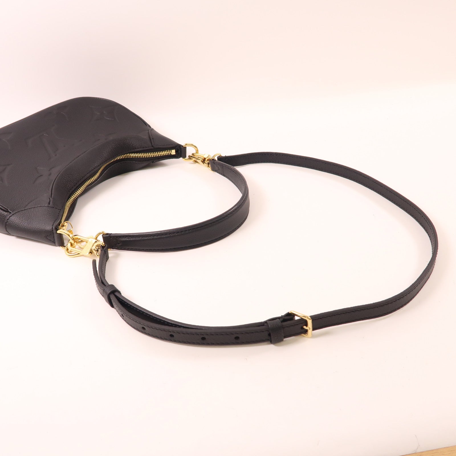 LOUIS VUITTON Monogram Empreinte Bagatelle金扣手挽袋