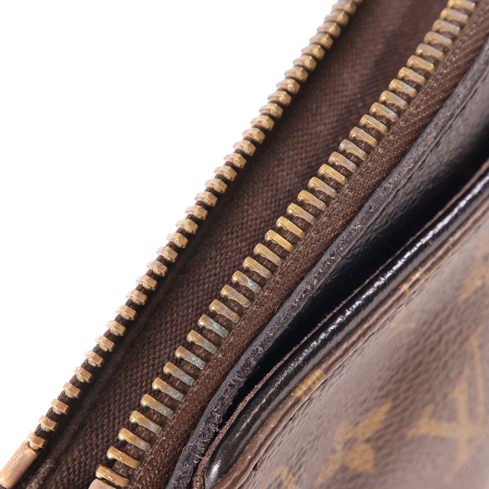 LOUIS VUITTON LV GHW Pallas Clutch Shoulder Bag M41639 Monogram Brown/Black