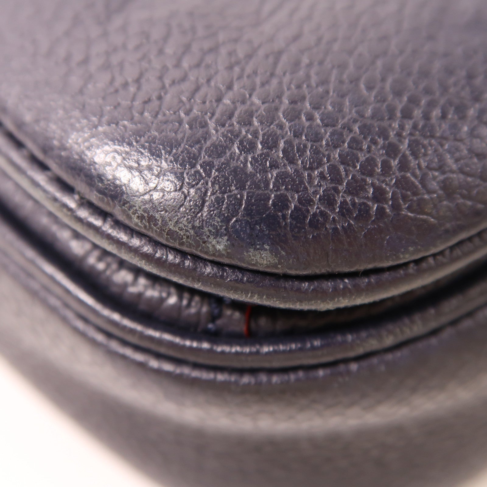 LOUIS VUITTON Monogram Empreinte Pochette Metis金扣手挽肩背兩用袋深藍色