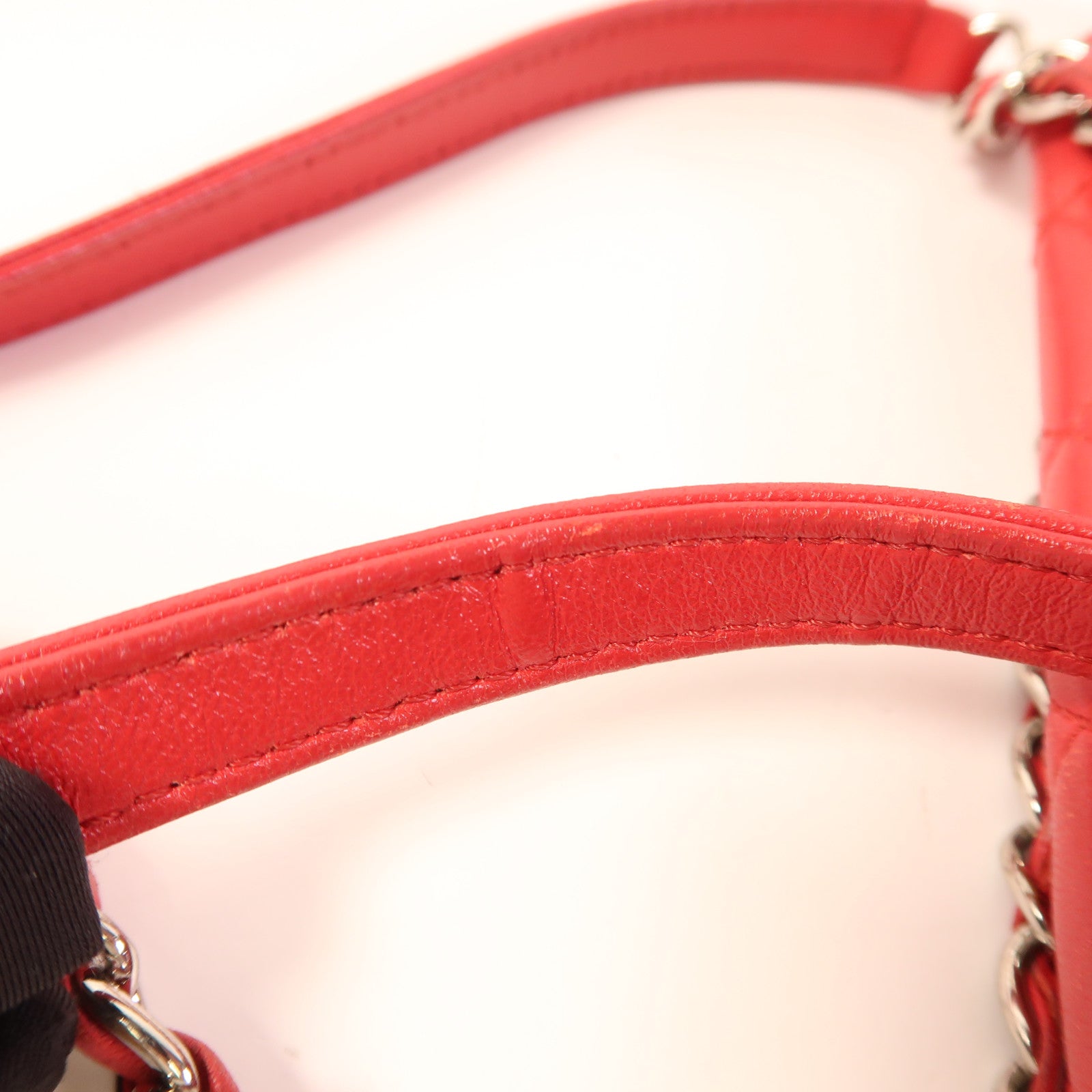 CHANEL 皮革Backpack金扣背包