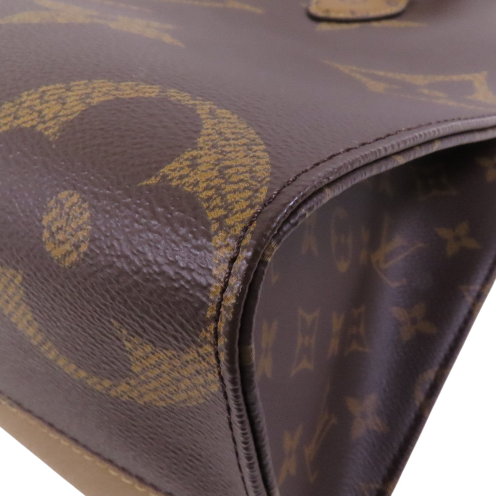 LOUIS VUITTON Monogram/Monogram Reverse On The Go MM金扣手挽肩背兩用袋