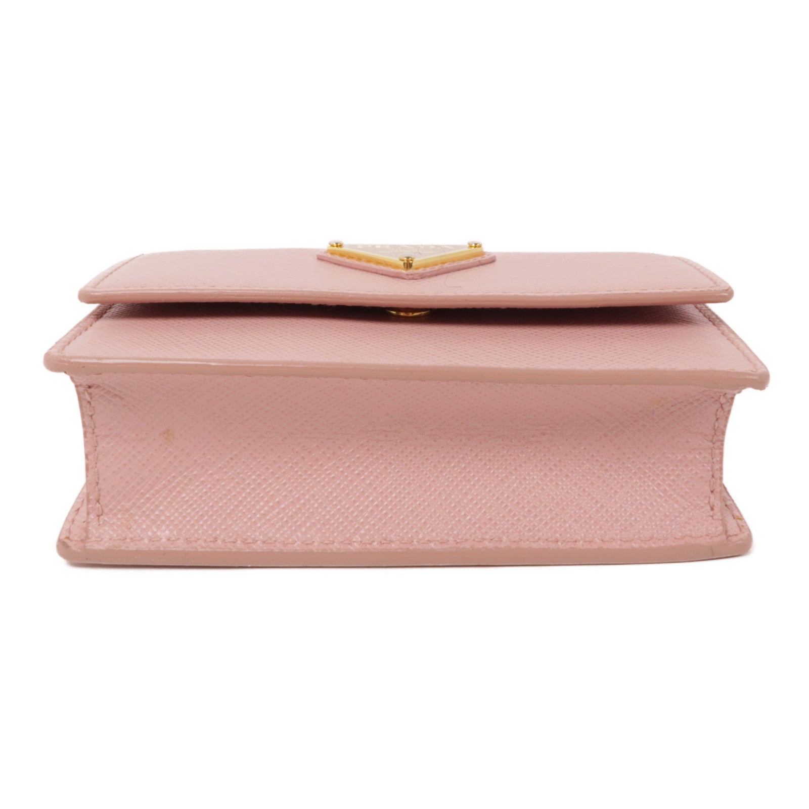 PRADA Saffiano皮革Chain Shoulder Bag金扣鏈帶肩背袋