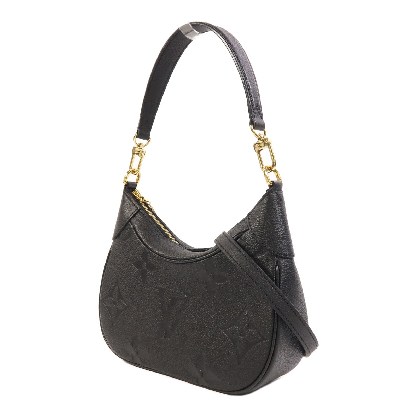 LOUIS VUITTON Monogram Empreinte Bagatelle金扣手挽肩背兩用袋