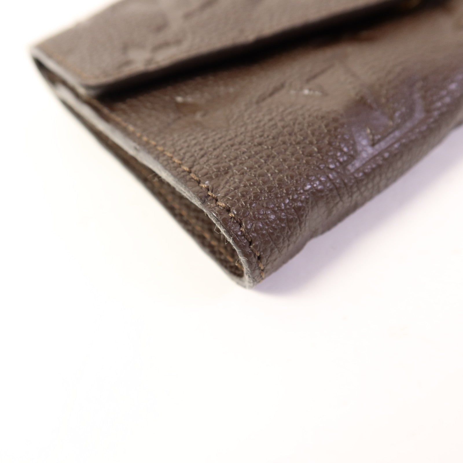 LOUIS VUITTON Monogram Empreinte Compact Curieuse Trifold Wallet金扣錢包