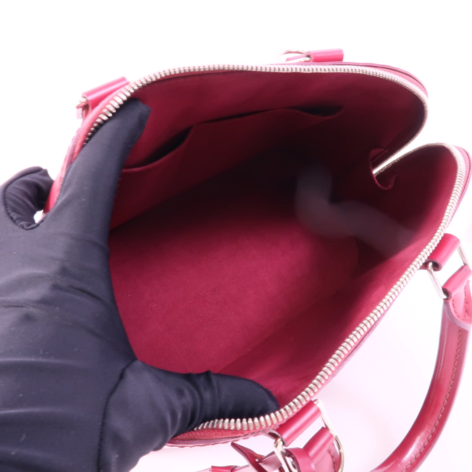LOUIS VUITTON Epi Alma PM銀扣手挽袋