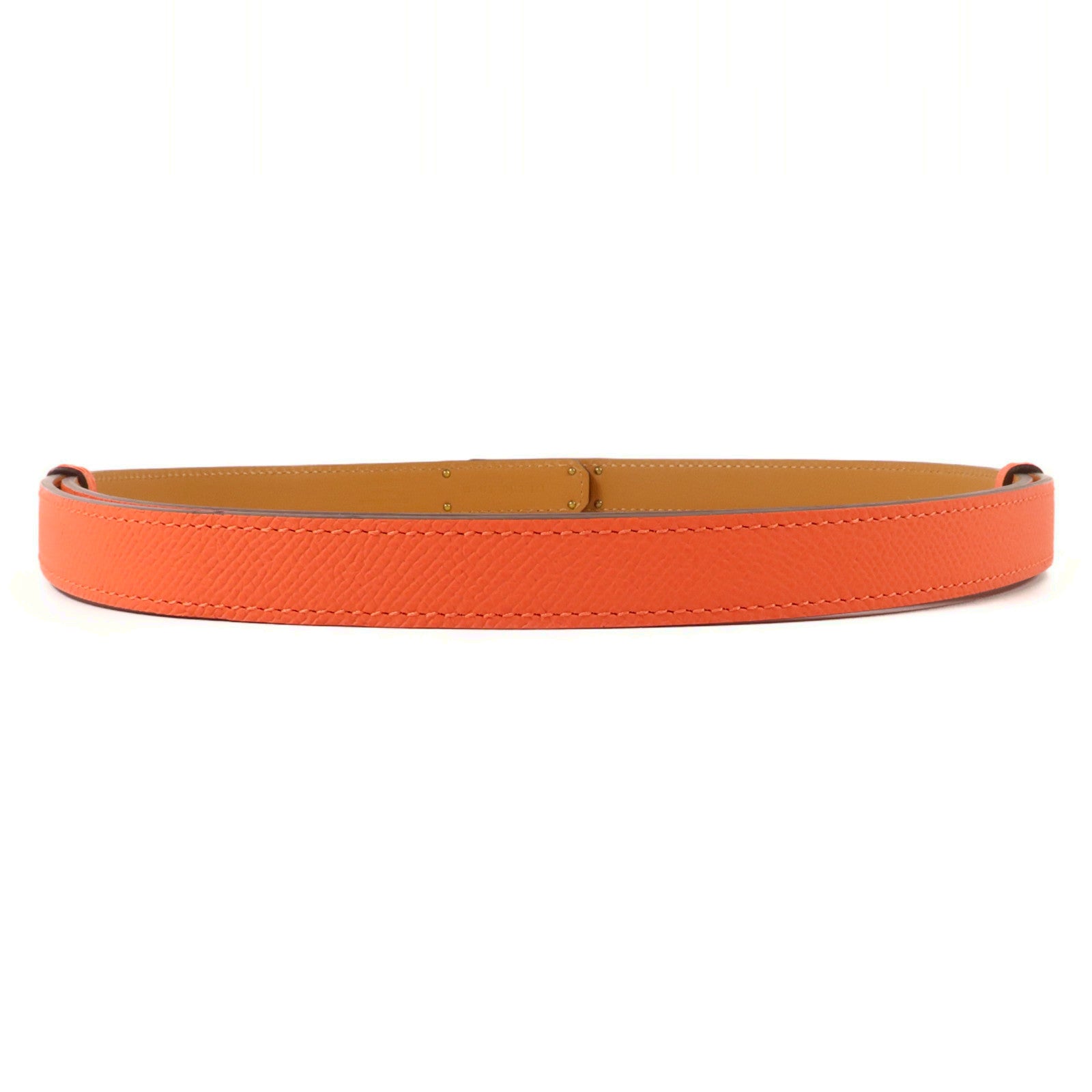 HERMES Epsom皮革Kelly 18 Belt皮帶Rose Jaipur