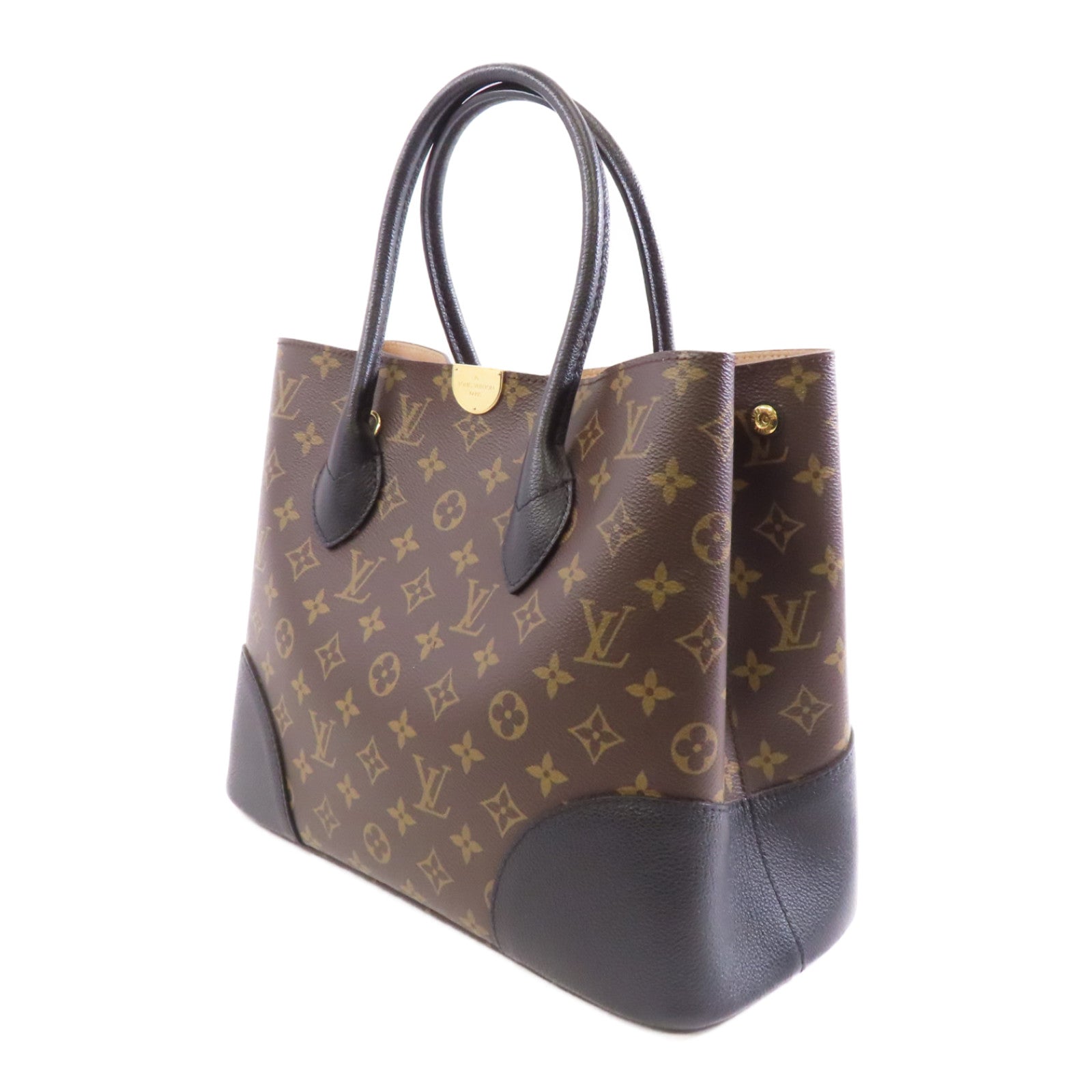 LOUIS VUITTON Monogram Flandrin金扣手挽肩背兩用袋棕色