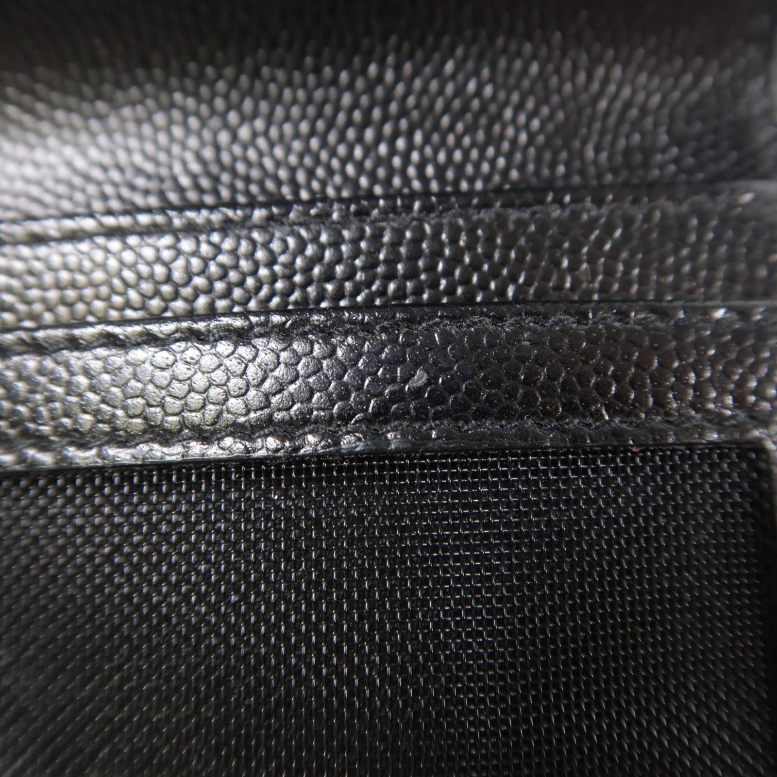 YVES SAINT LAURENT 牛皮皮革Wallet銀扣錢包