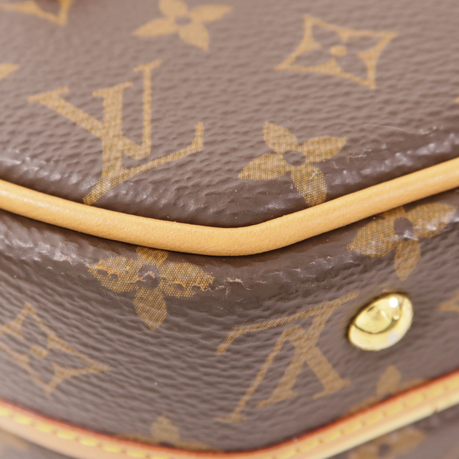 LOUIS VUITTON LV GHW Petite Boite Chapeau 2 Way Bag M43514 Monogram Brown