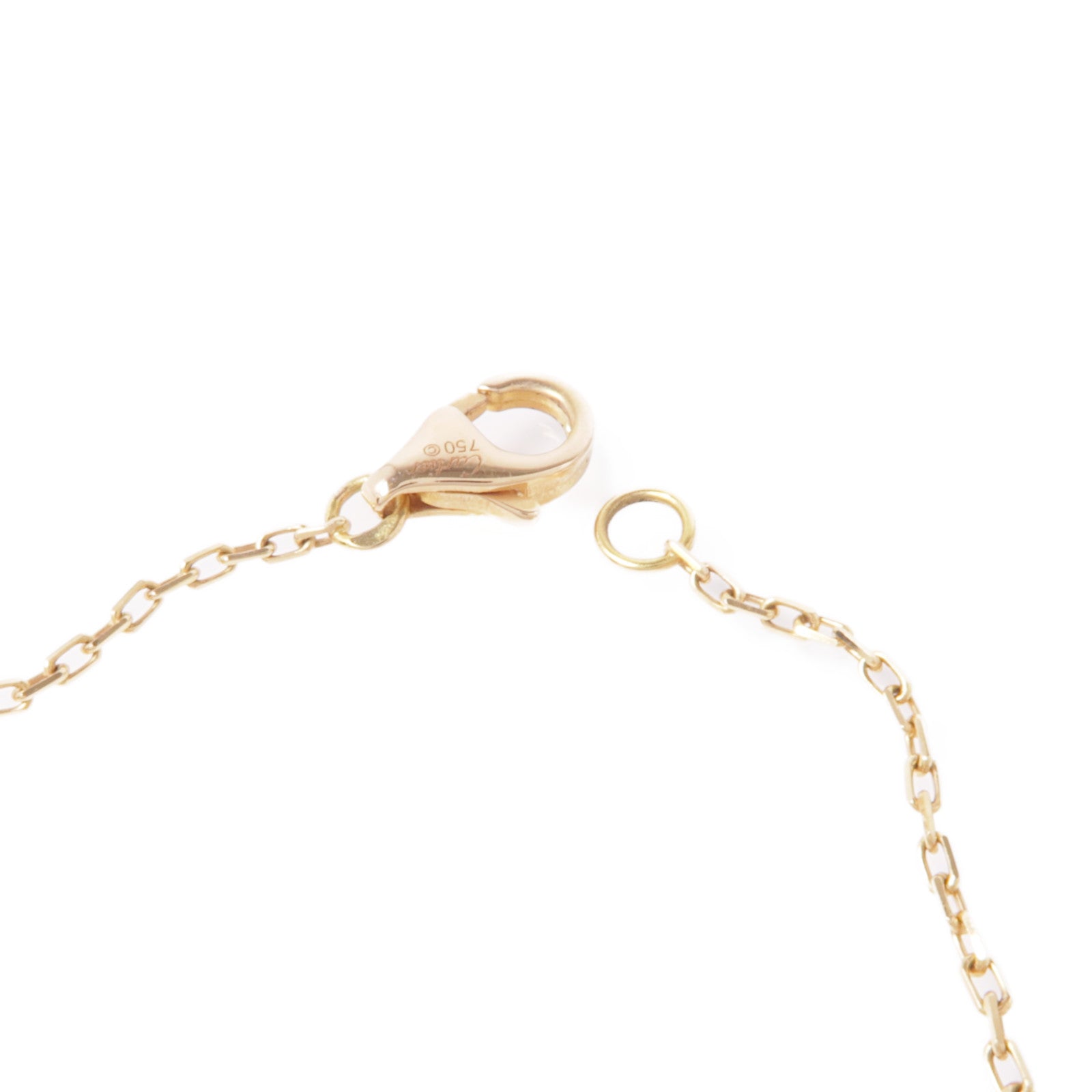 CARTIER 18K玫瑰金Double C De Cartier鑽石項鍊