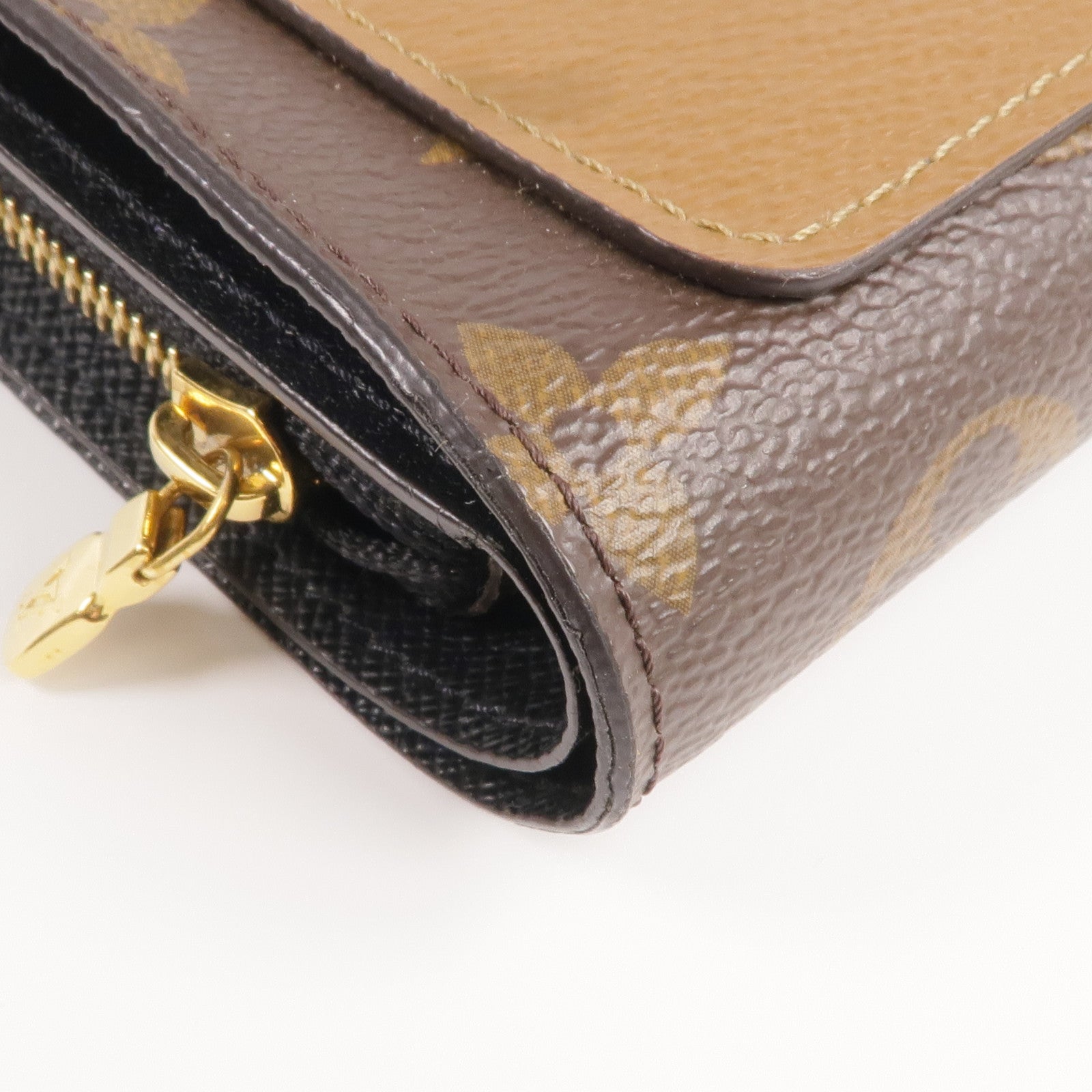 LOUIS VUITTON Monogram/Monogram Giant Reverse Juliet Wallet金扣錢包