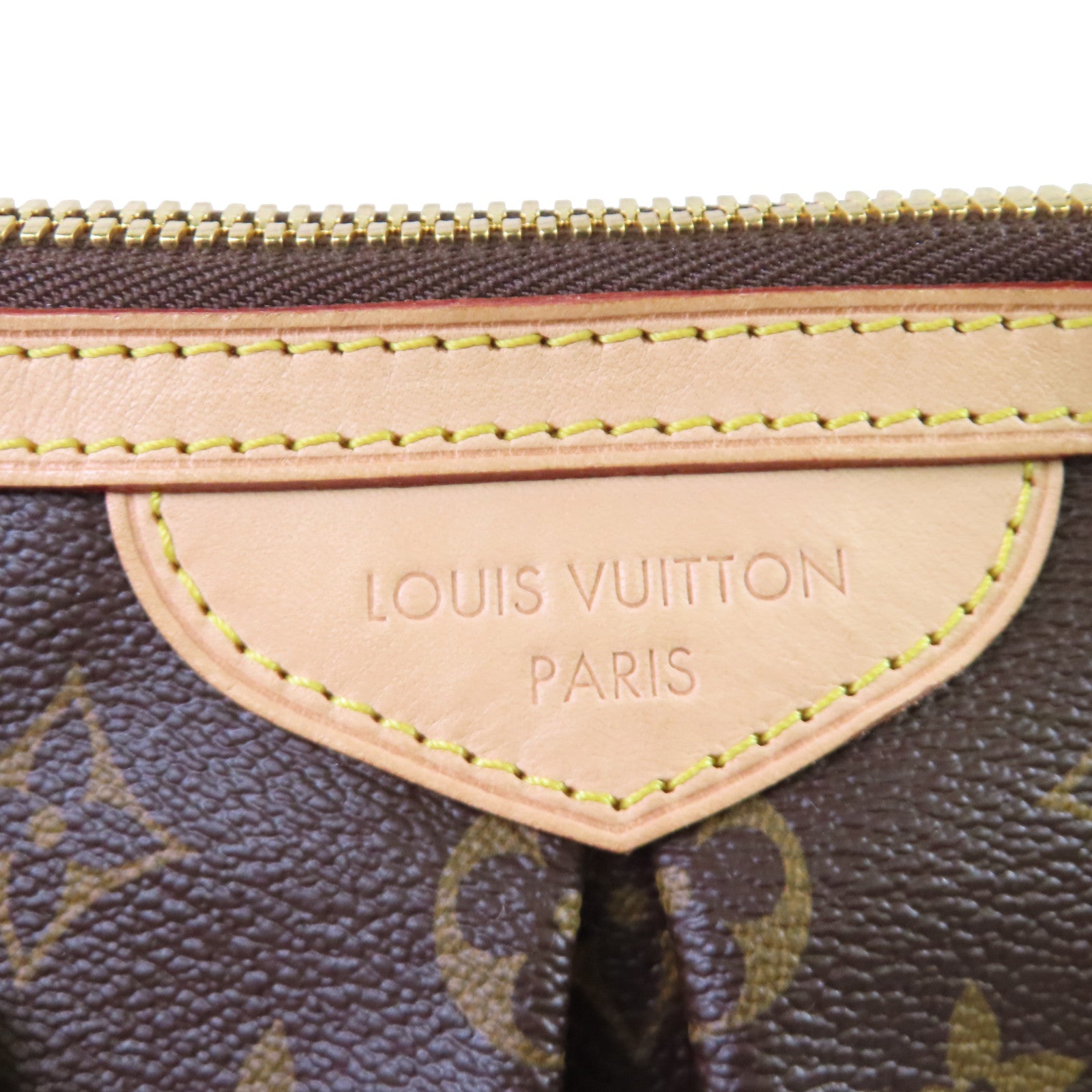 LOUIS VUITTON Monogram Palermo PM 2Way Shoulder Bag金扣手挽肩背兩用袋啡色