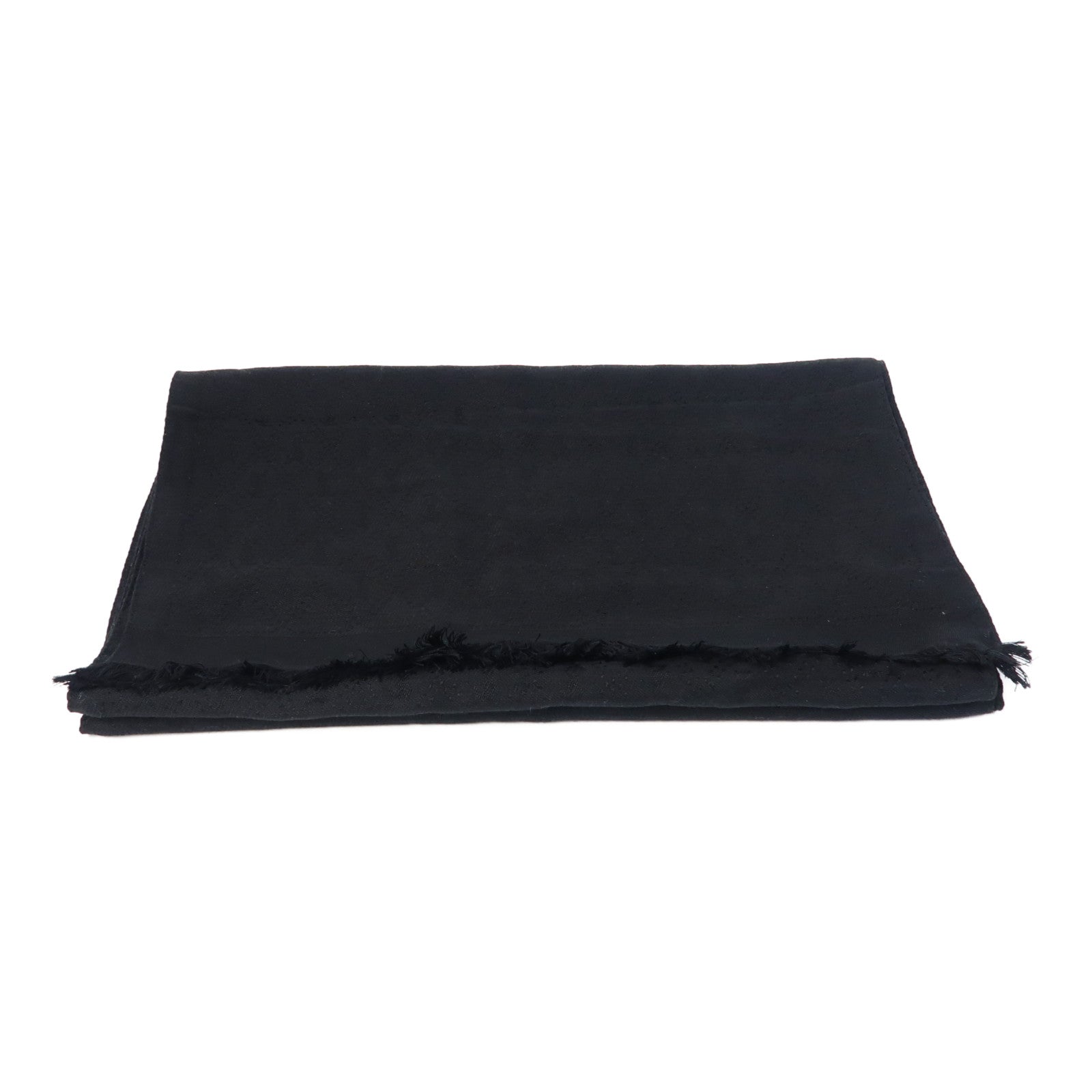SAINT LAURENT 絲質Scarf絲巾黑色
