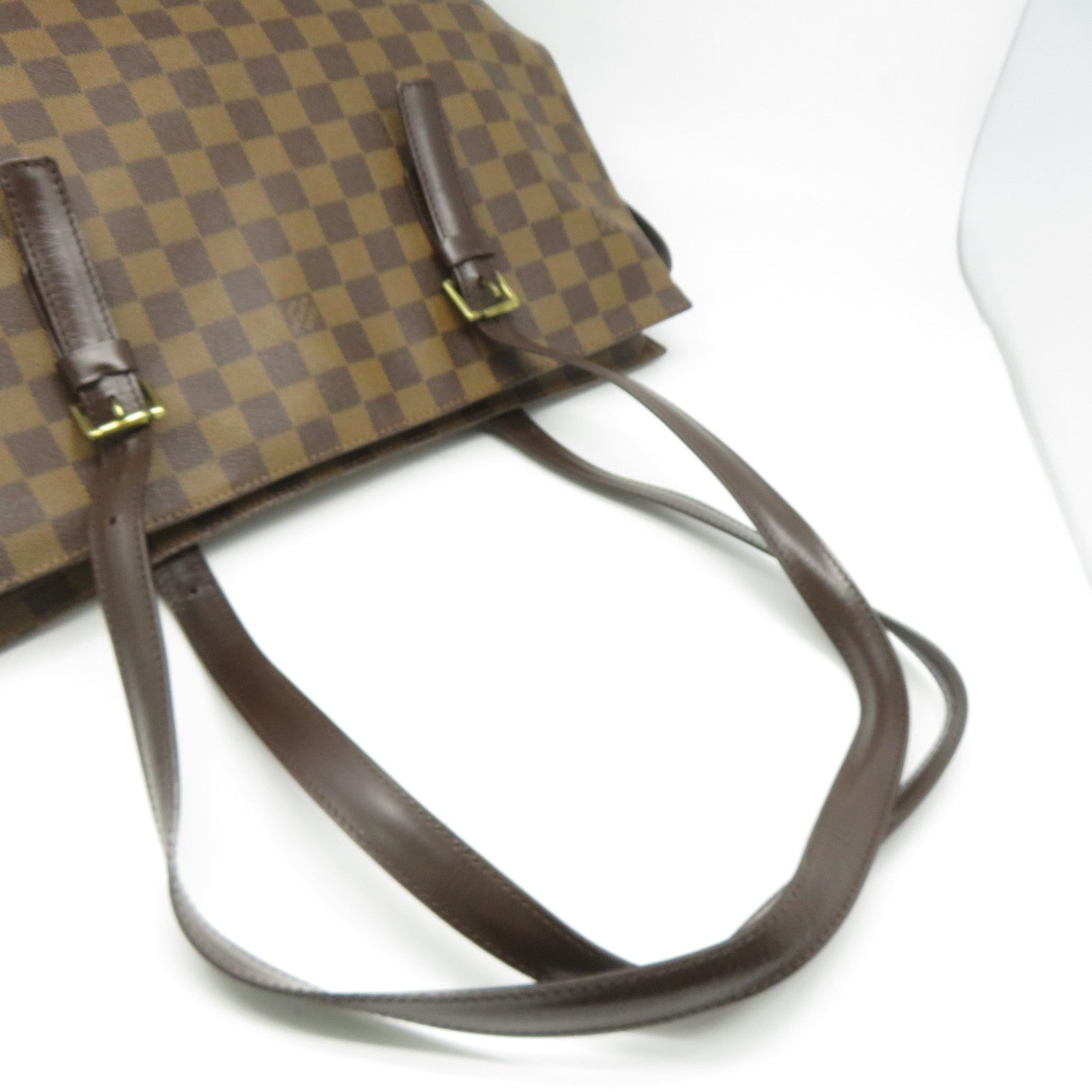 LOUIS VUITTON **【激減優惠】Damier Ebene Chelsea金扣肩背袋啡色