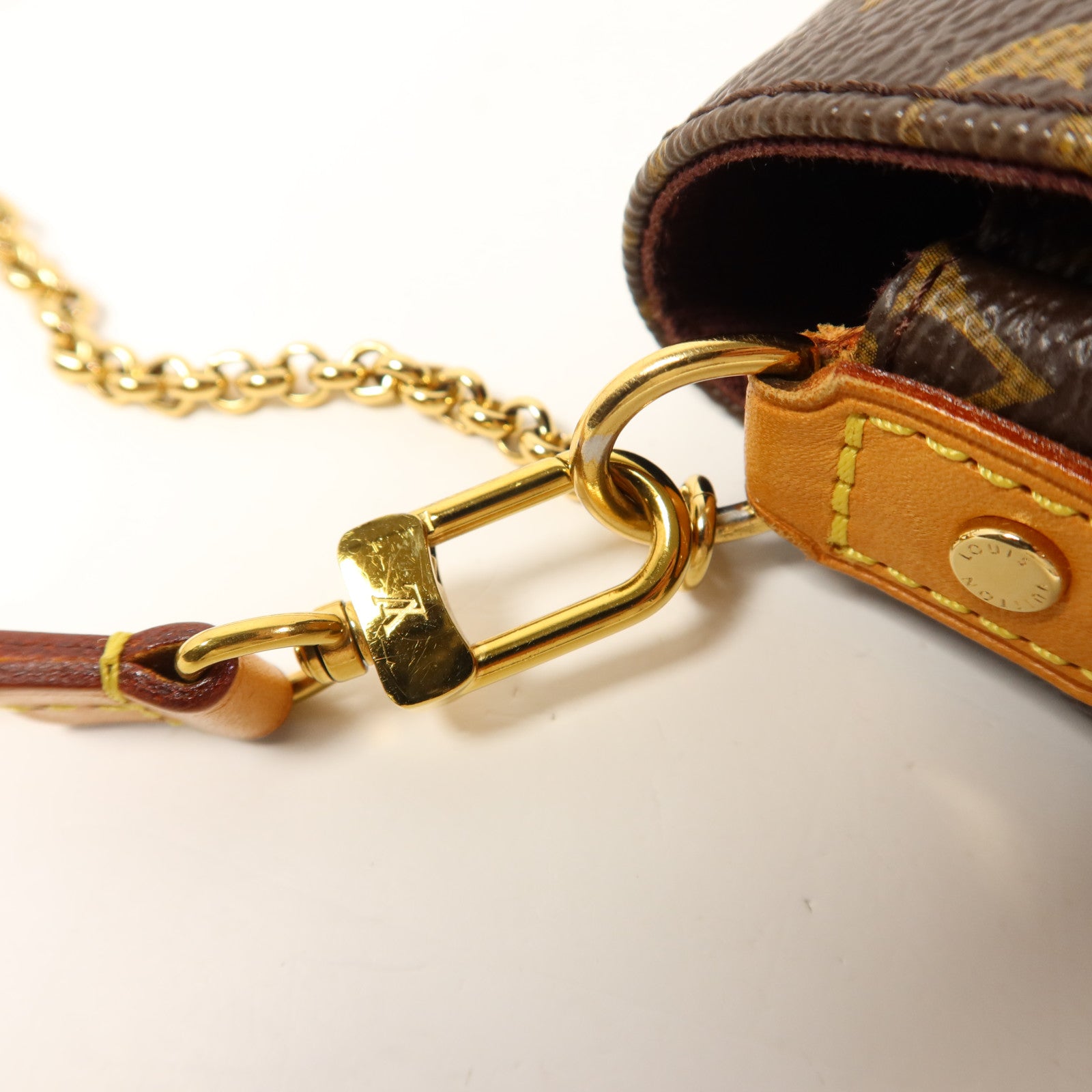 LOUIS VUITTON Monogram Favorite MM金扣手挽肩背兩用袋