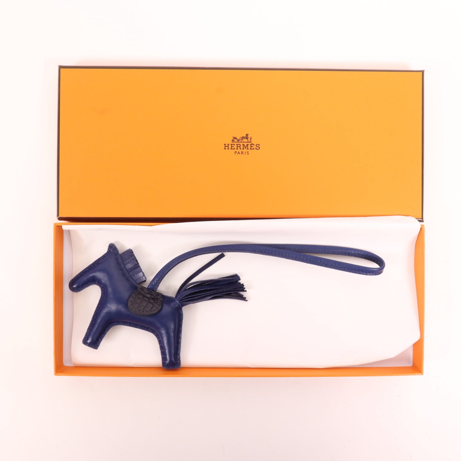 HERMES 鱷魚皮革/Milo皮革Rodeo PM掛飾