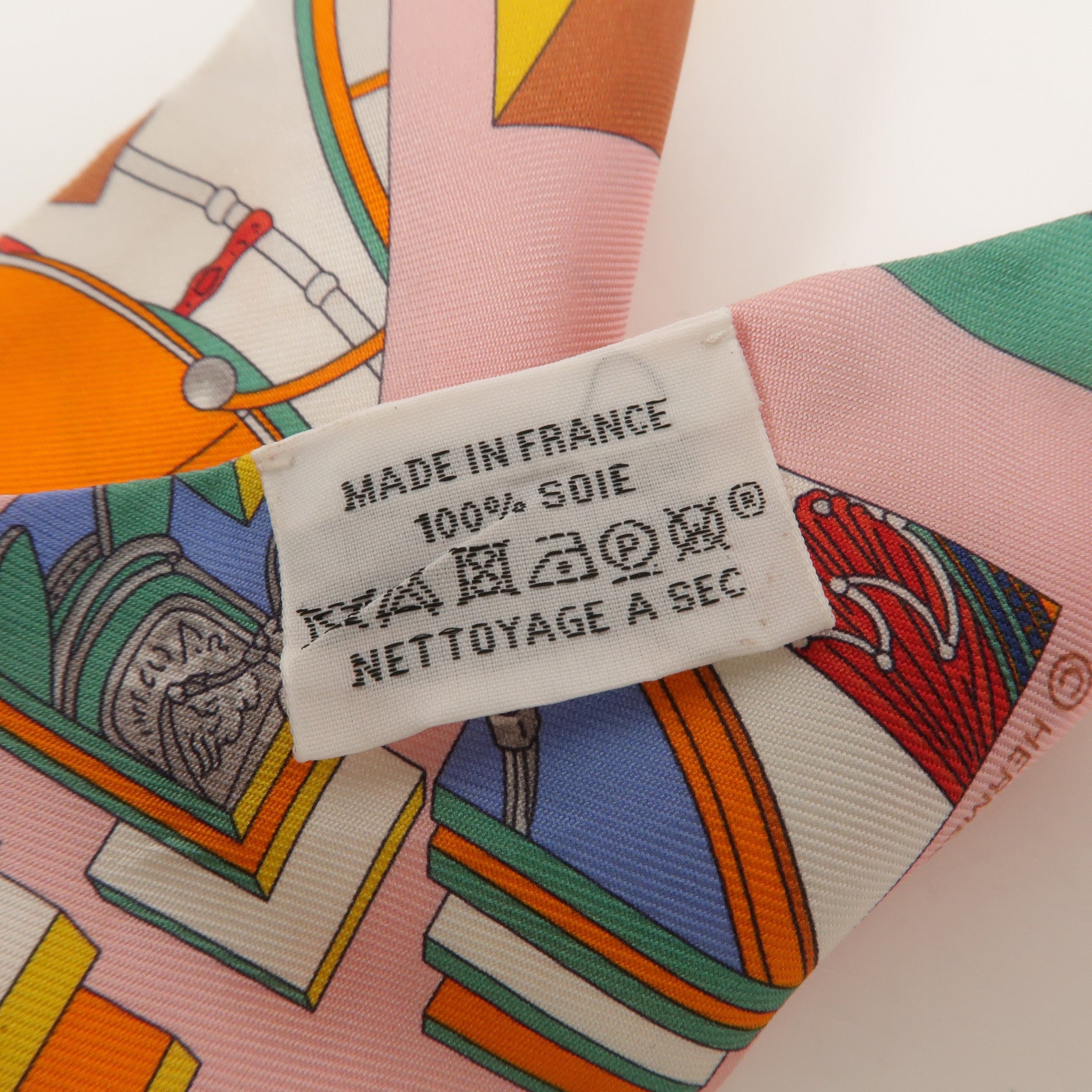 HERMES 絲質Twilly絲巾