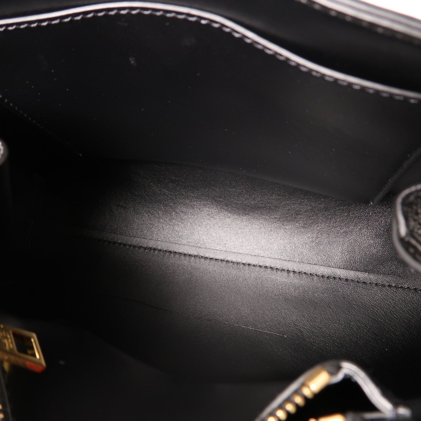 Valentino 牛皮皮革2way Shoulder Bag金扣手挽肩背兩用袋黑色