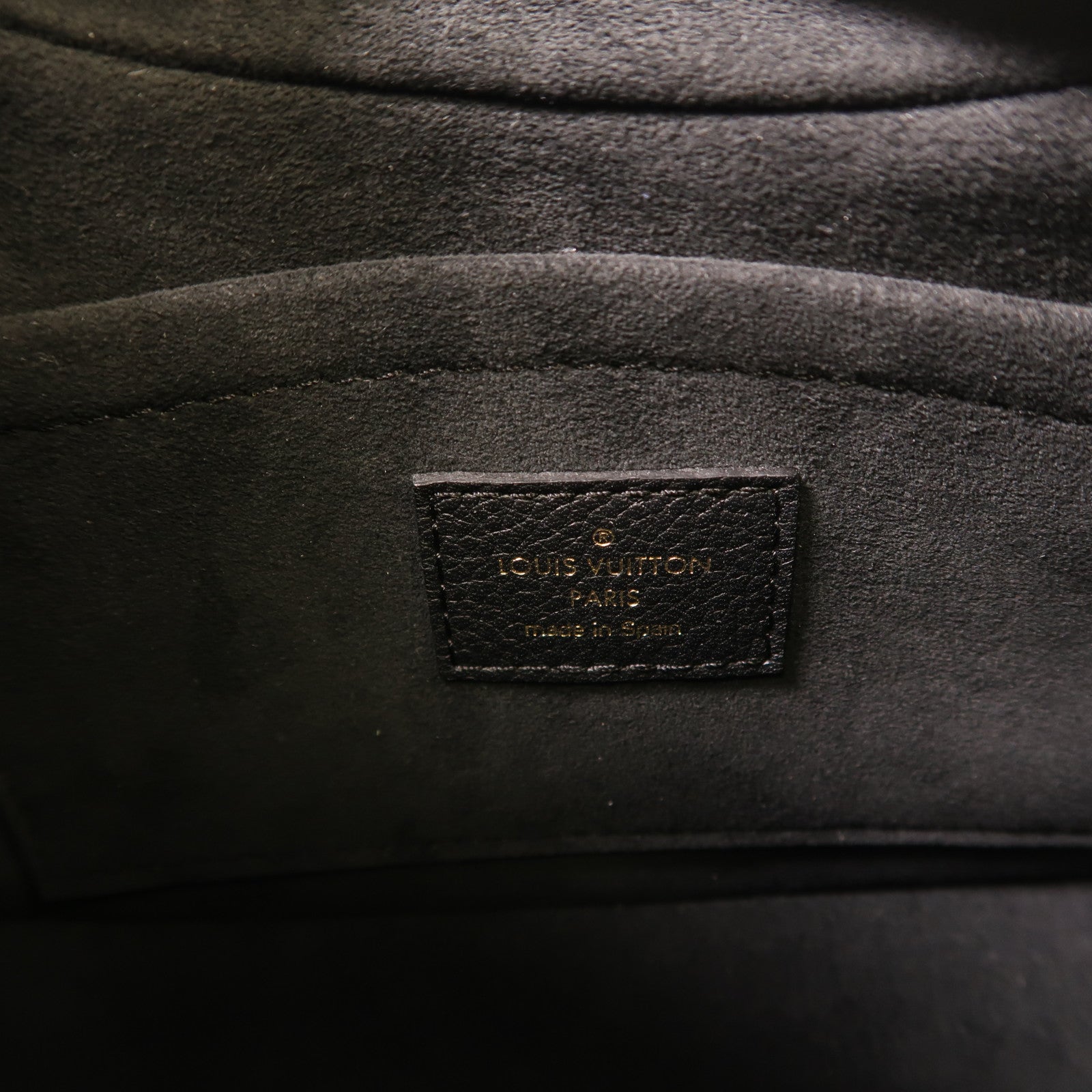 LOUIS VUITTON Monogram Empreinte Bagatelle金扣手挽袋