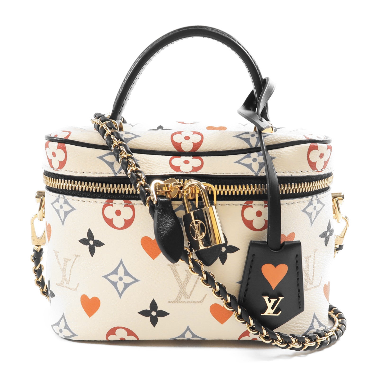 LOUIS VUITTON Monogram Game On Vanity PM金扣鏈帶手挽肩背兩用袋