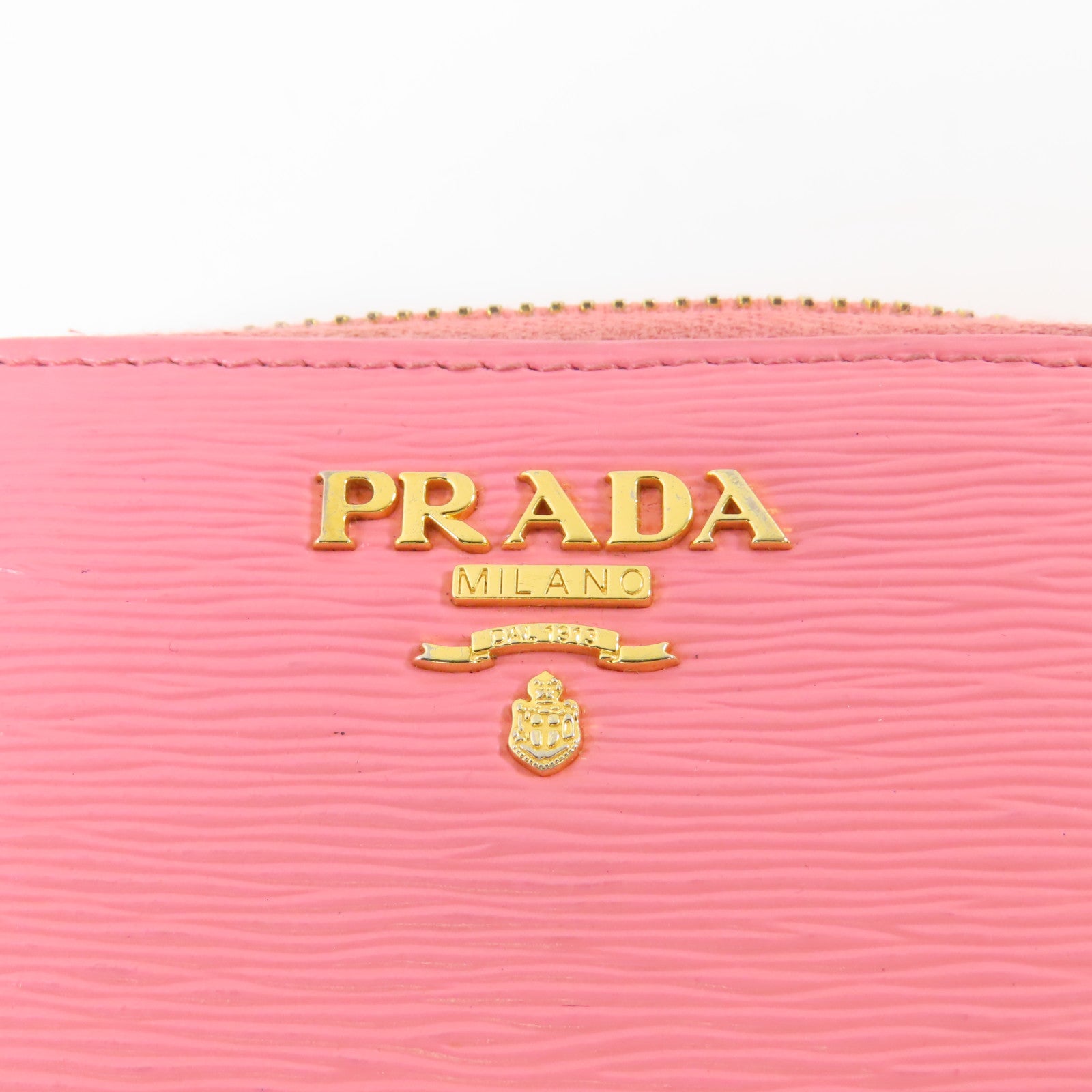 PRADA 牛皮皮革Coin Case金扣零錢包