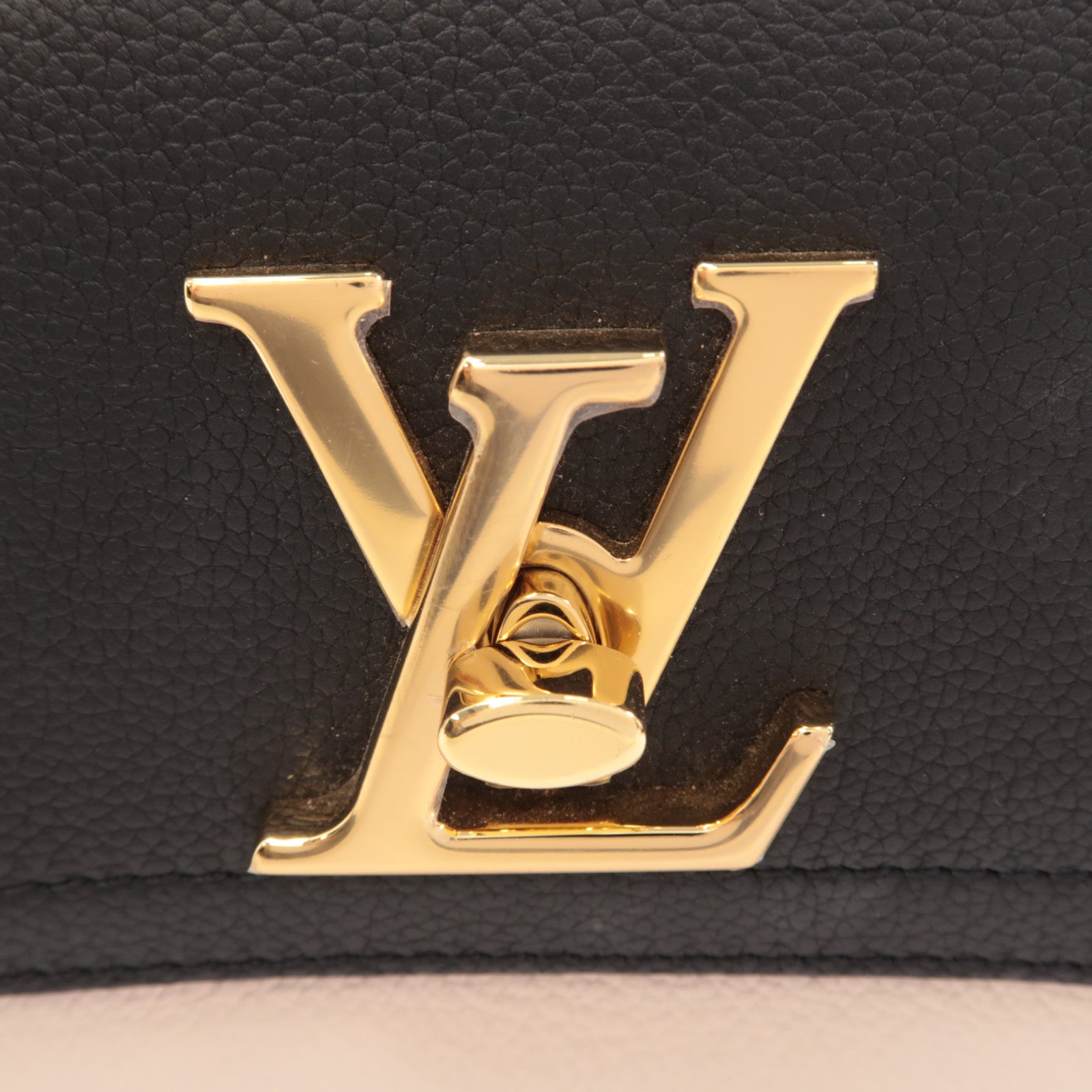 LOUIS VUITTON 牛皮皮革Lockme Tender金扣手挽肩背兩用袋色/白色/黑色/粉紅色