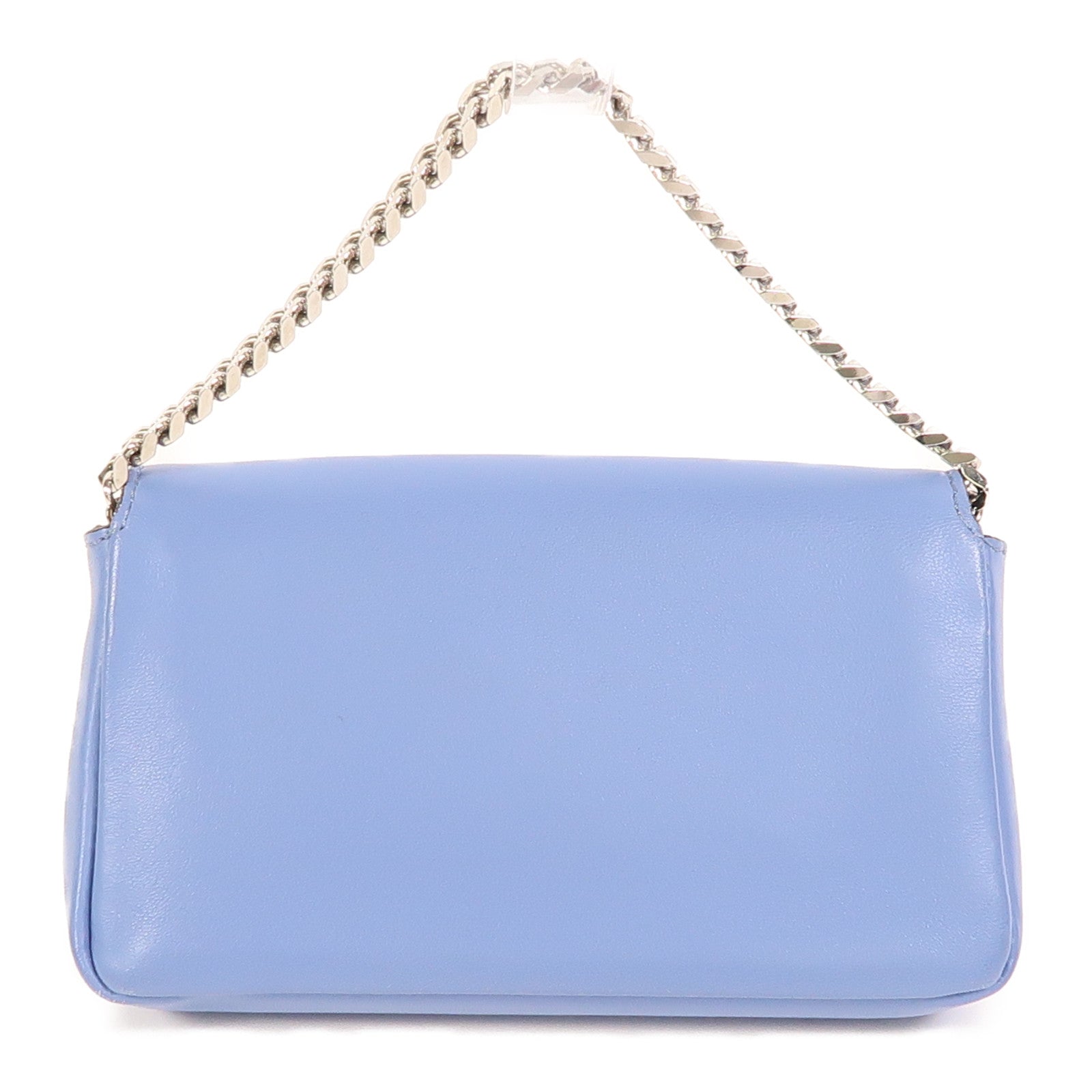 FENDI 牛皮皮革Micro Baguette銀扣手挽肩背兩用袋